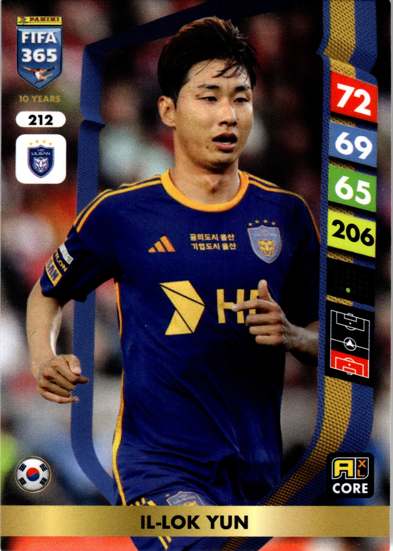 Il-Lok Yun - Panini Adrenalyn XL FIFA 365 Base Set 2025, Nr. 212 (Art.-Nr. SG107750)