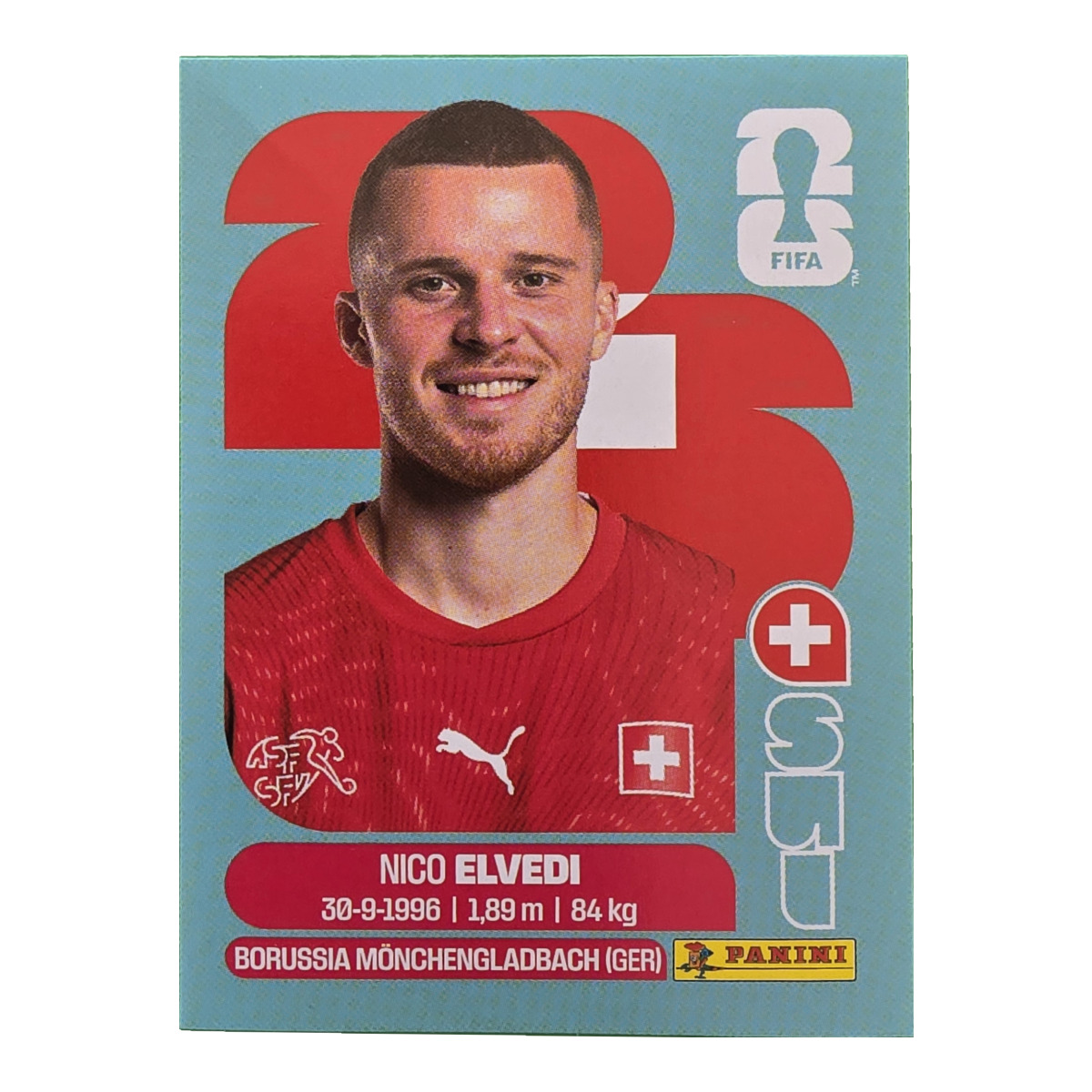 Nico Elvedi - Schweiz, FIFA WM 2026, Nr. SUI6