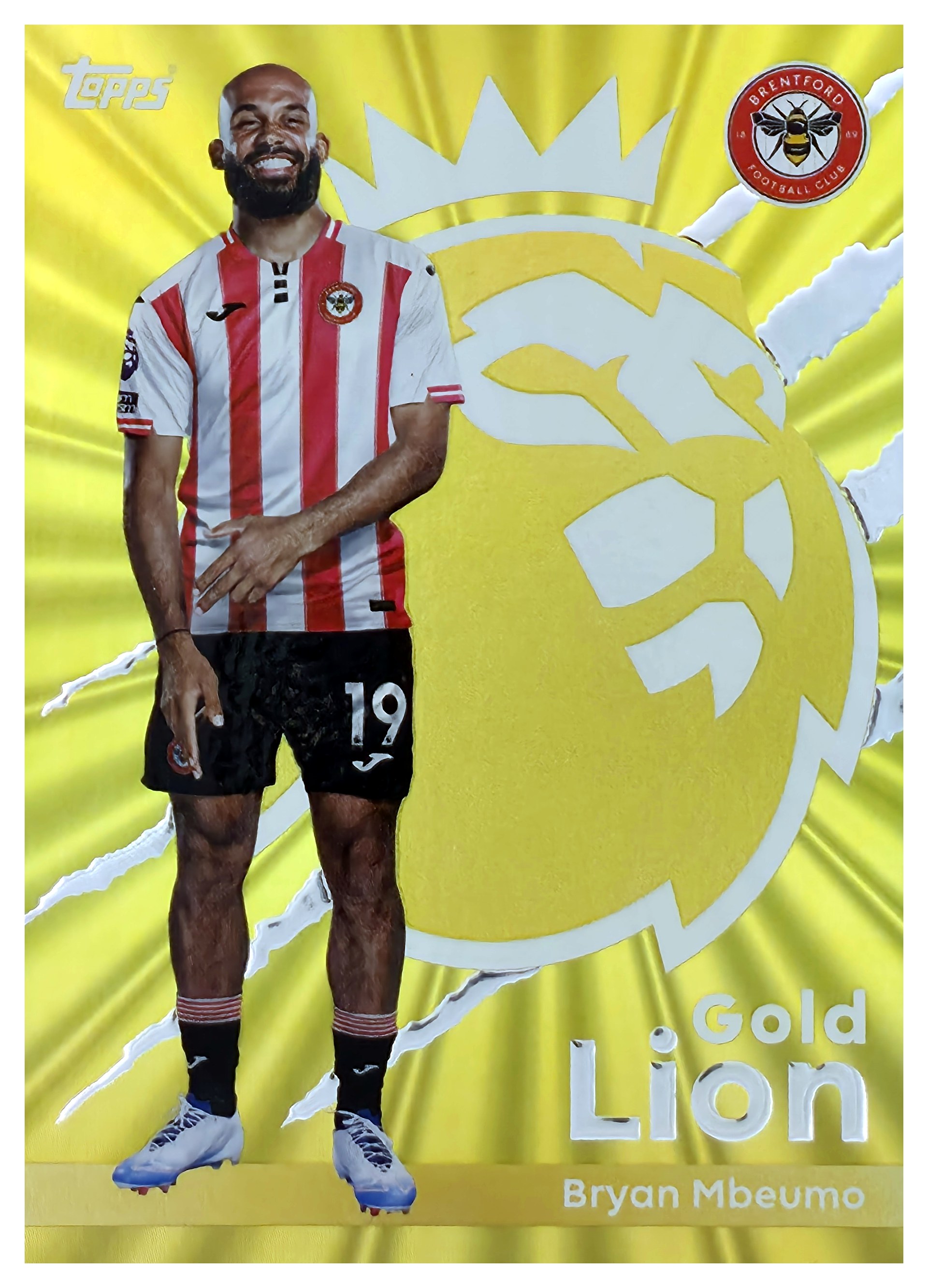 Bryan Mbeumo - Topps Flagship Premier League Gold Lion 2025-26, Nr. GL 4 – Insert (Art.-Nr. SG107694)