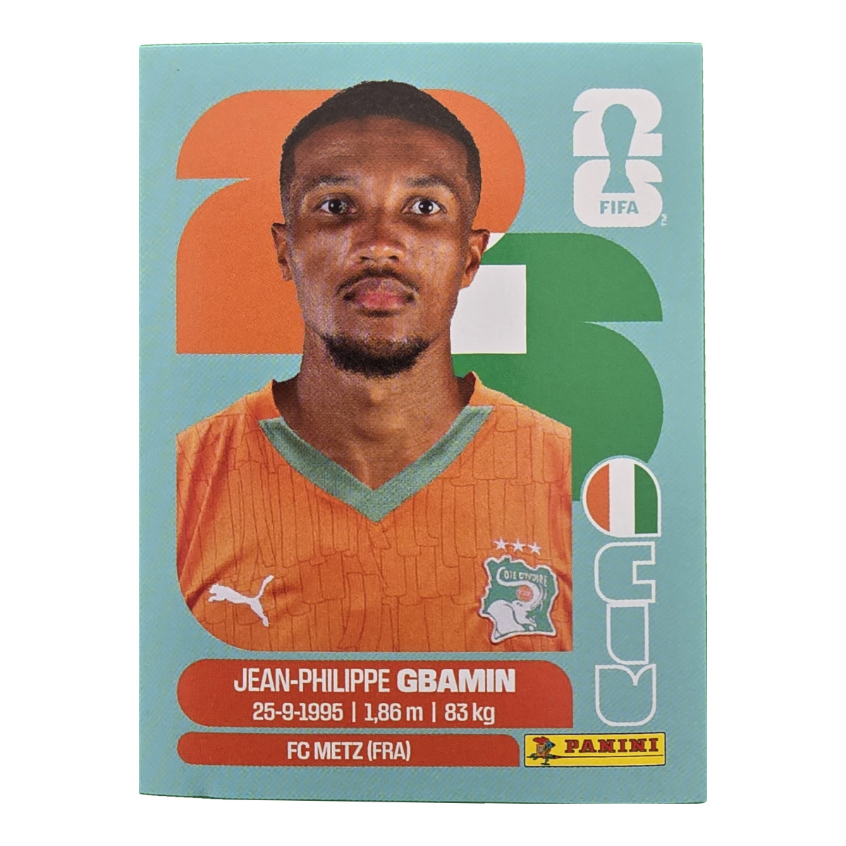 Jean-Philippe Gbamin - Elfenbeinküste, FIFA WM 2026, Nr. CIV14