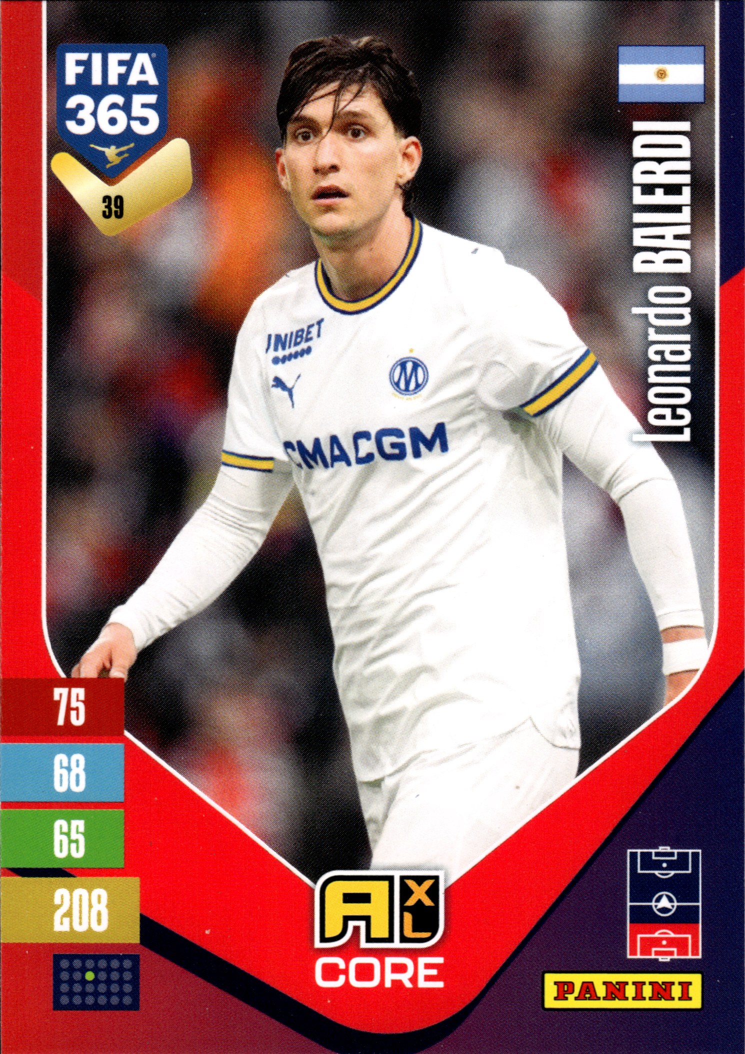 Leonardo Balerdi - Panini Adrenalyn XL FIFA 365 Base Set 2026-27, Nr. 39 (Art.-Nr. SG110197)