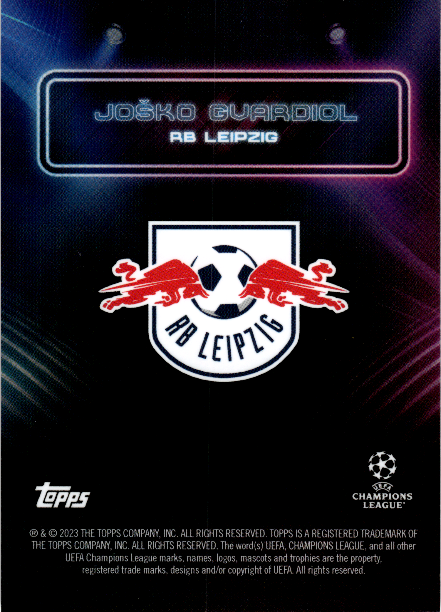Joško Gvardiol - Topps UEFA Club Competitions Showtime 2023-24