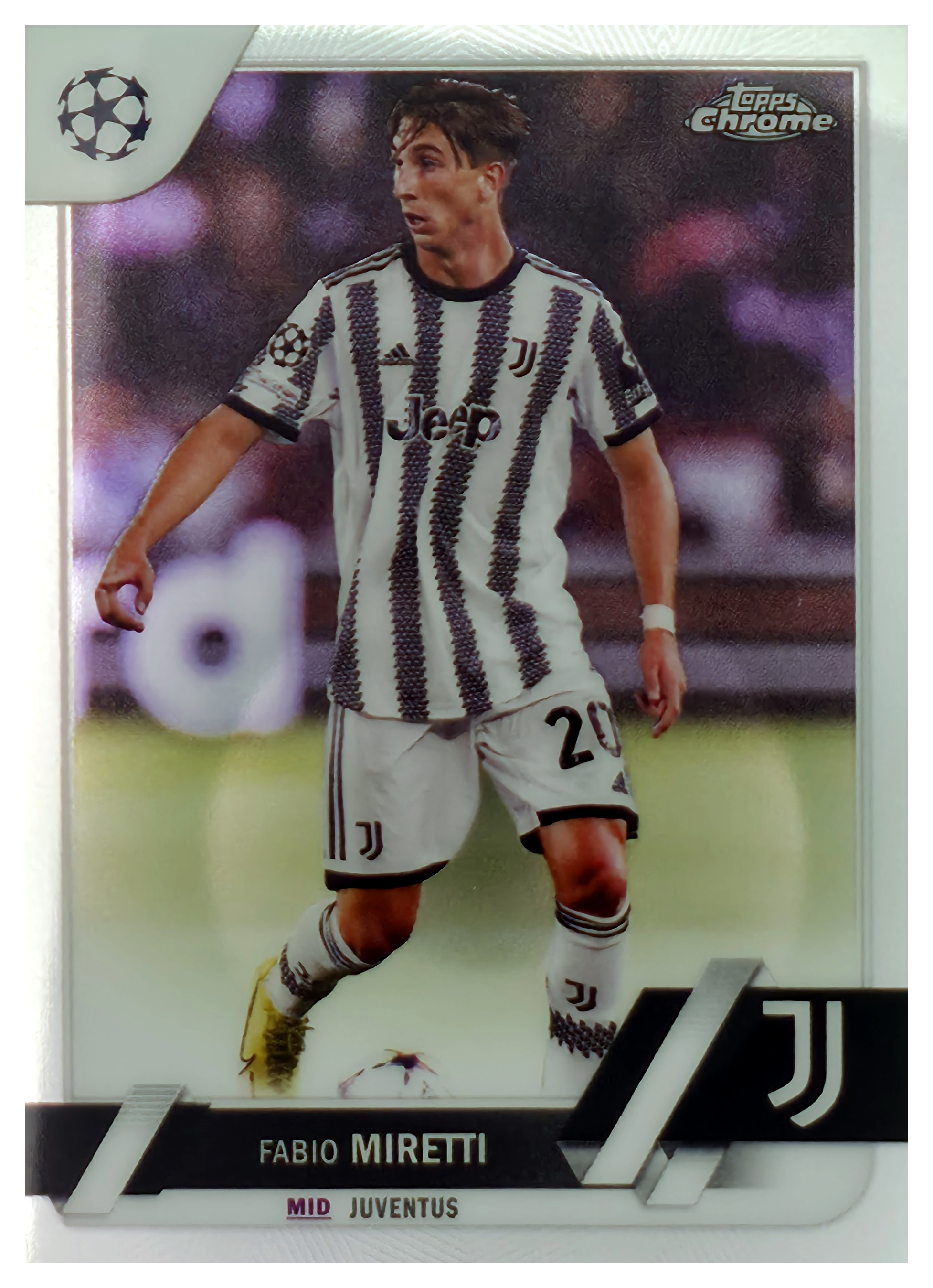 Fabio Miretti - Topps Chrome UEFA Club Competitions Base Set 2022-23, Nr. 116 (Art.-Nr. SG105834)