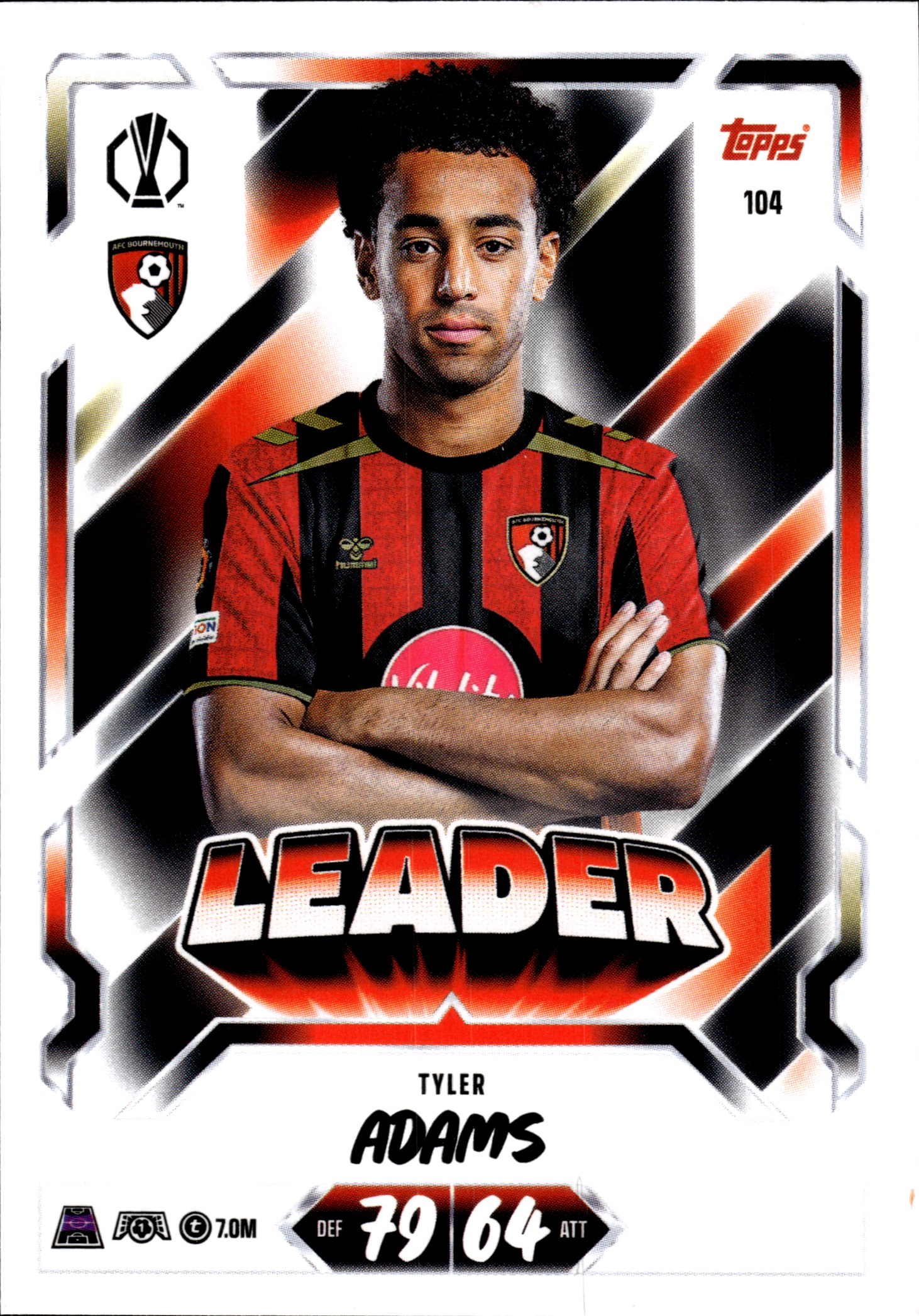 Tyler Adams - Topps Match Attax UEFA Club Competitions Leader 2026-27, Nr. 104 (Art.-Nr. SG107371)