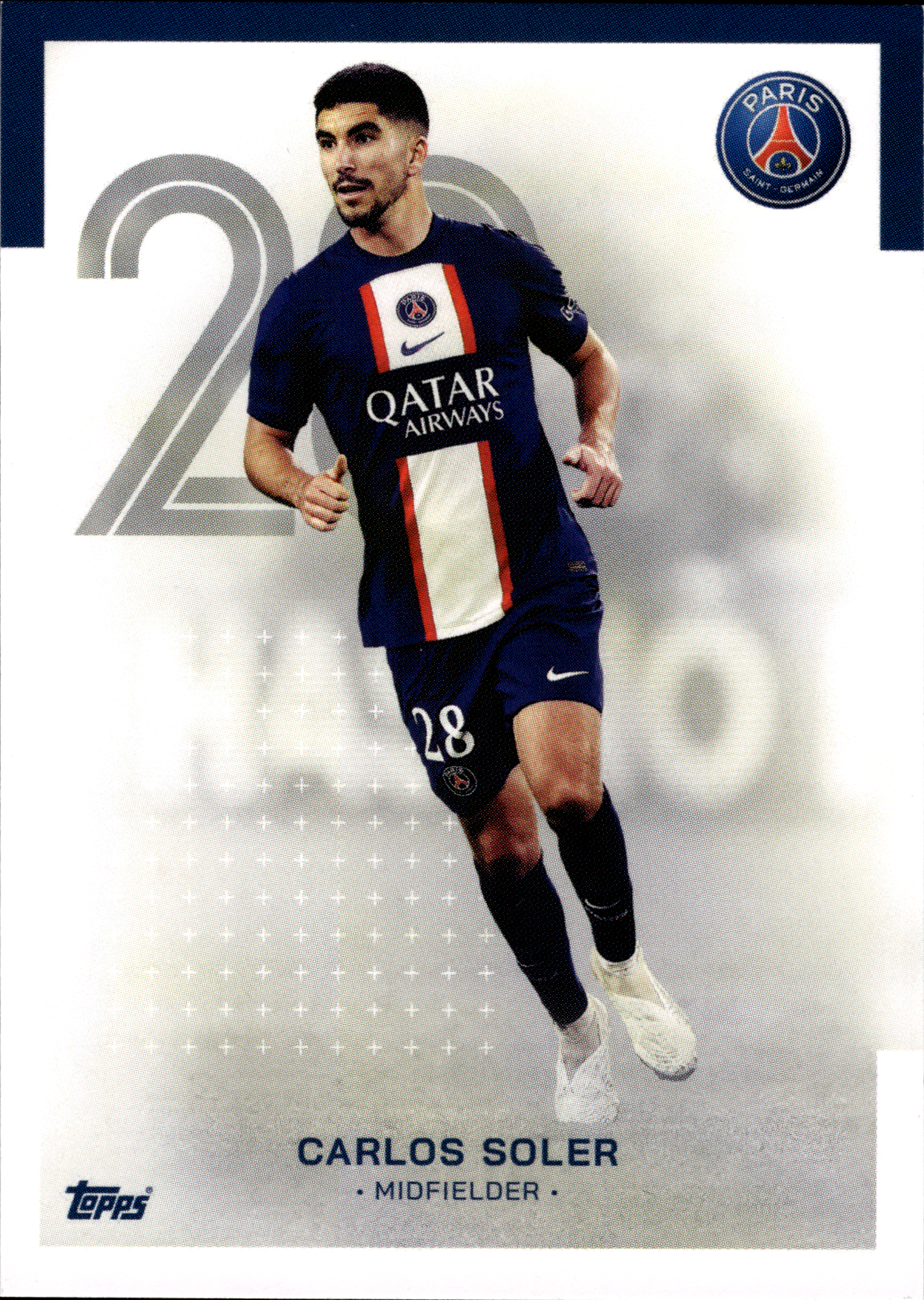 Carlos Soler - Topps Paris Saint-Germain Official Team Set 2023-24, Nr. 20 (Art.-Nr. SG102984)