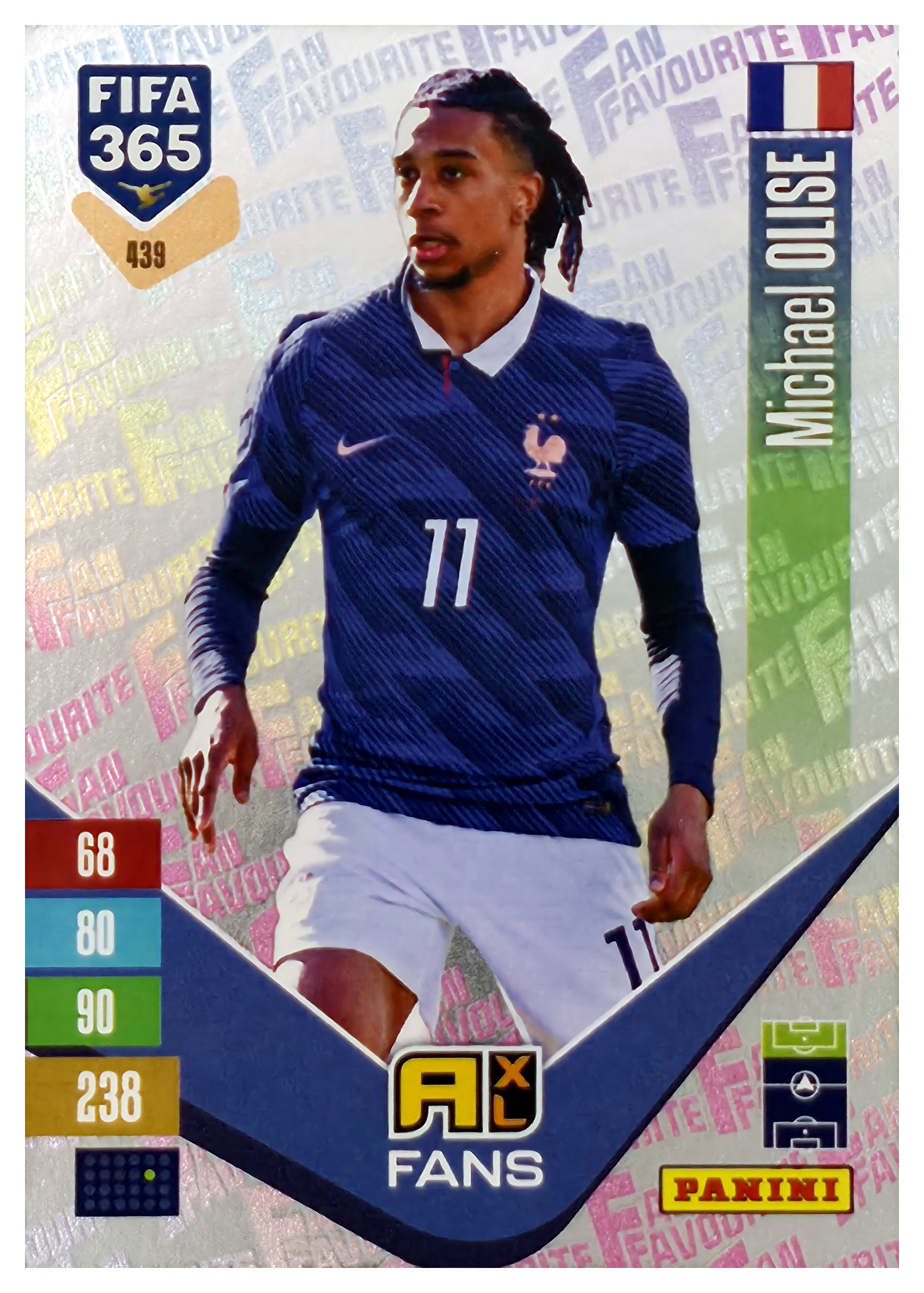 Michael Olise - Panini Adrenalyn XL FIFA 365 Fan Favourites 2026-27, Nr. 439 – Insert (Art.-Nr. SG110487)
