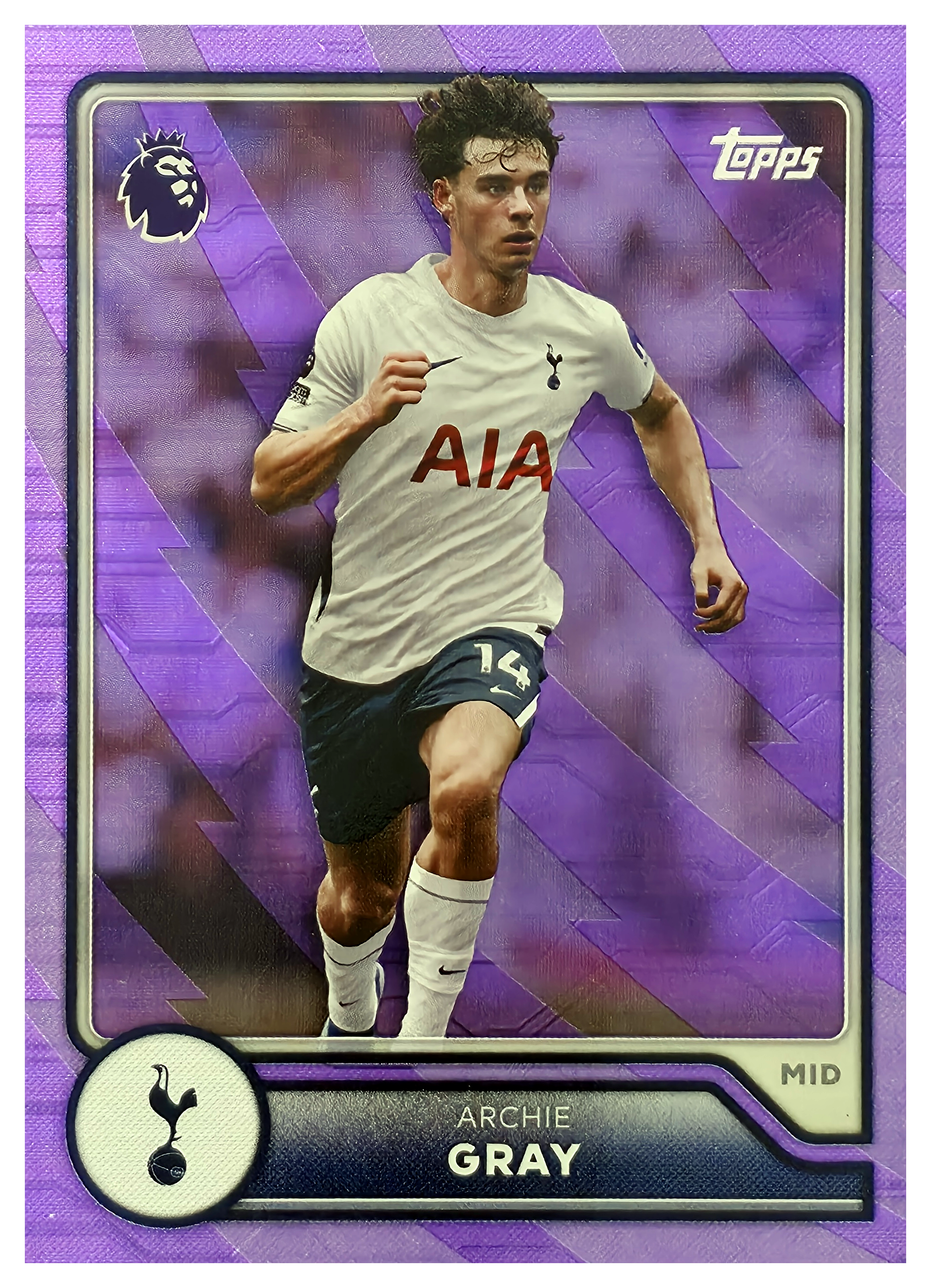 Archie Gray - Topps Flagship Premier League Base Set 2026-27, Nr. 250 – Purple Voltage Parallel (Art.-Nr. SG104790)
