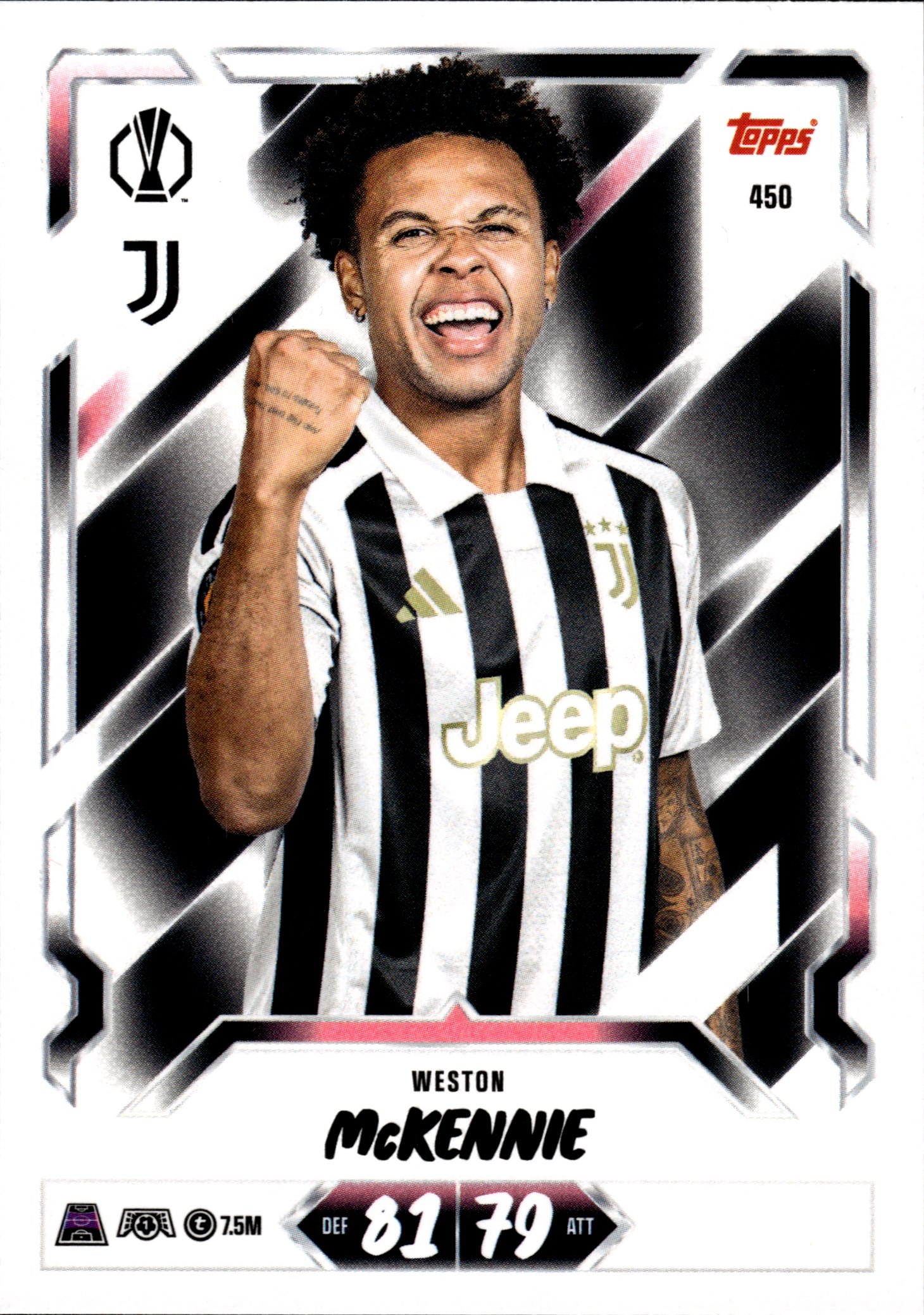 Weston McKennie - Topps Match Attax UEFA Club Competitions Base Set 2026-27, Nr. 450 (Art.-Nr. SG107051)