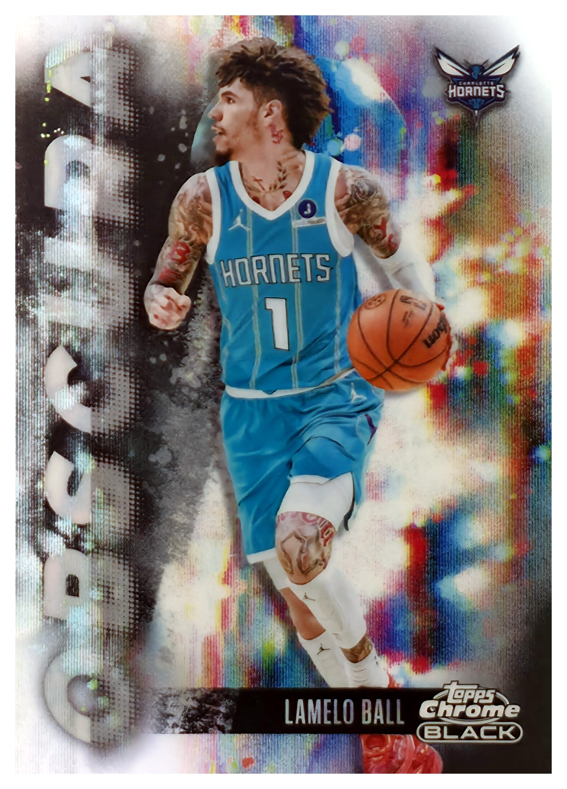 LaMelo Ball - Topps Chrome Black Obscura 2025-26, Nr. OB-10 – Insert (Art.-Nr. SG108800)