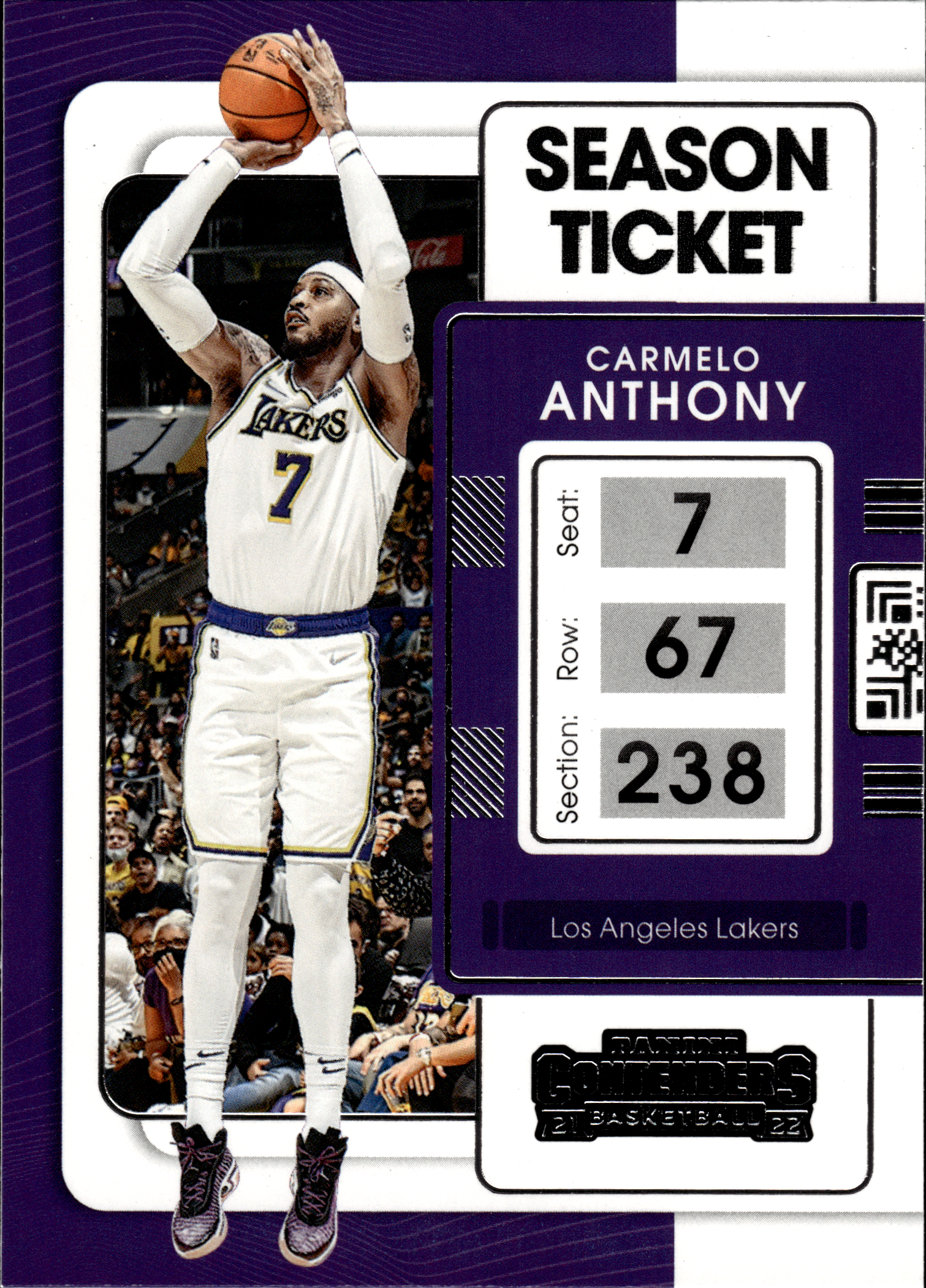 Carmelo Anthony - Panini Contenders Season Ticket 2021-22, Nr. 82 (Art.-Nr. SG103676)