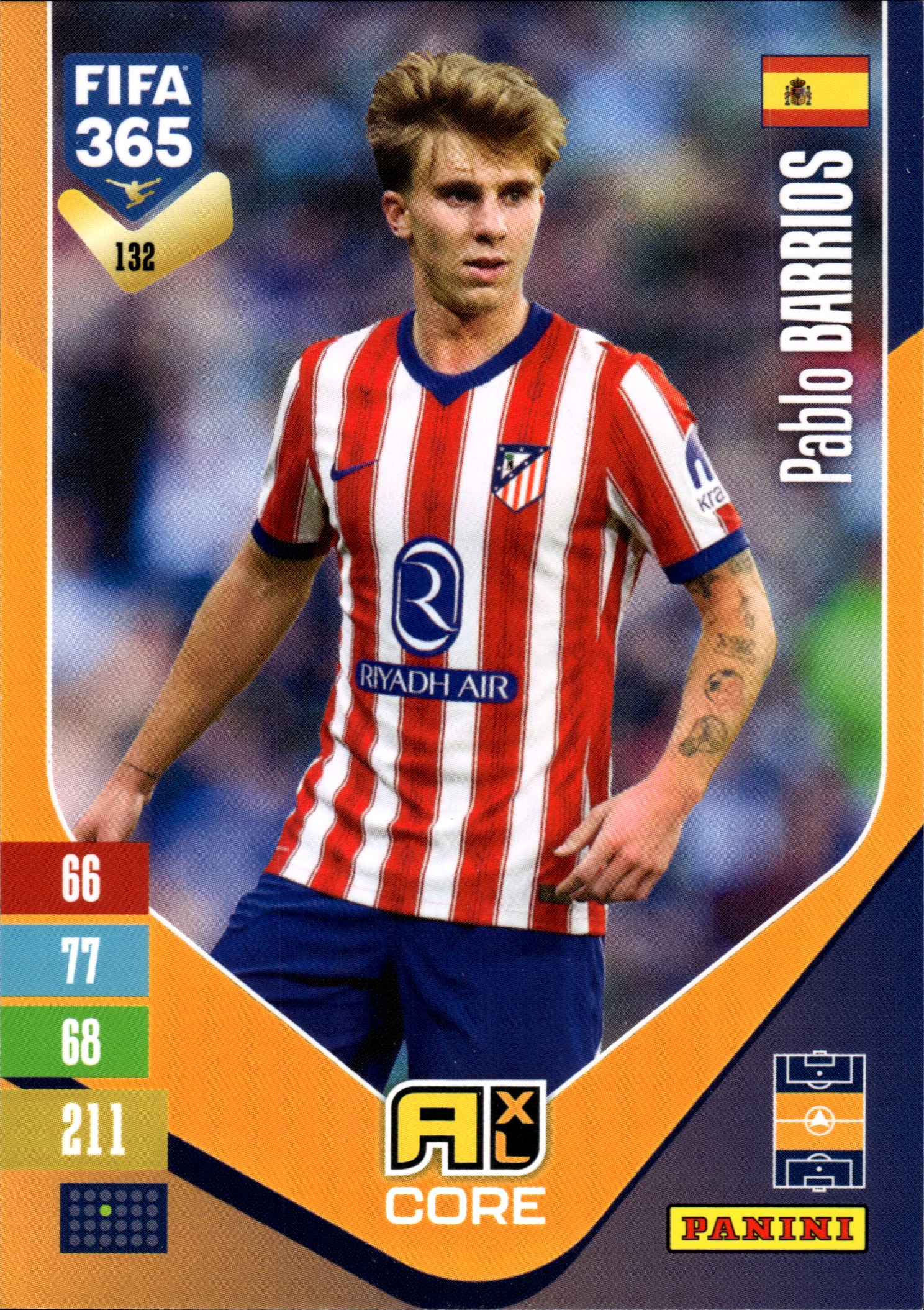 Pablo Barrios - Panini Adrenalyn XL FIFA 365 Base Set 2026-27, Nr. 132 (Art.-Nr. SG110160)
