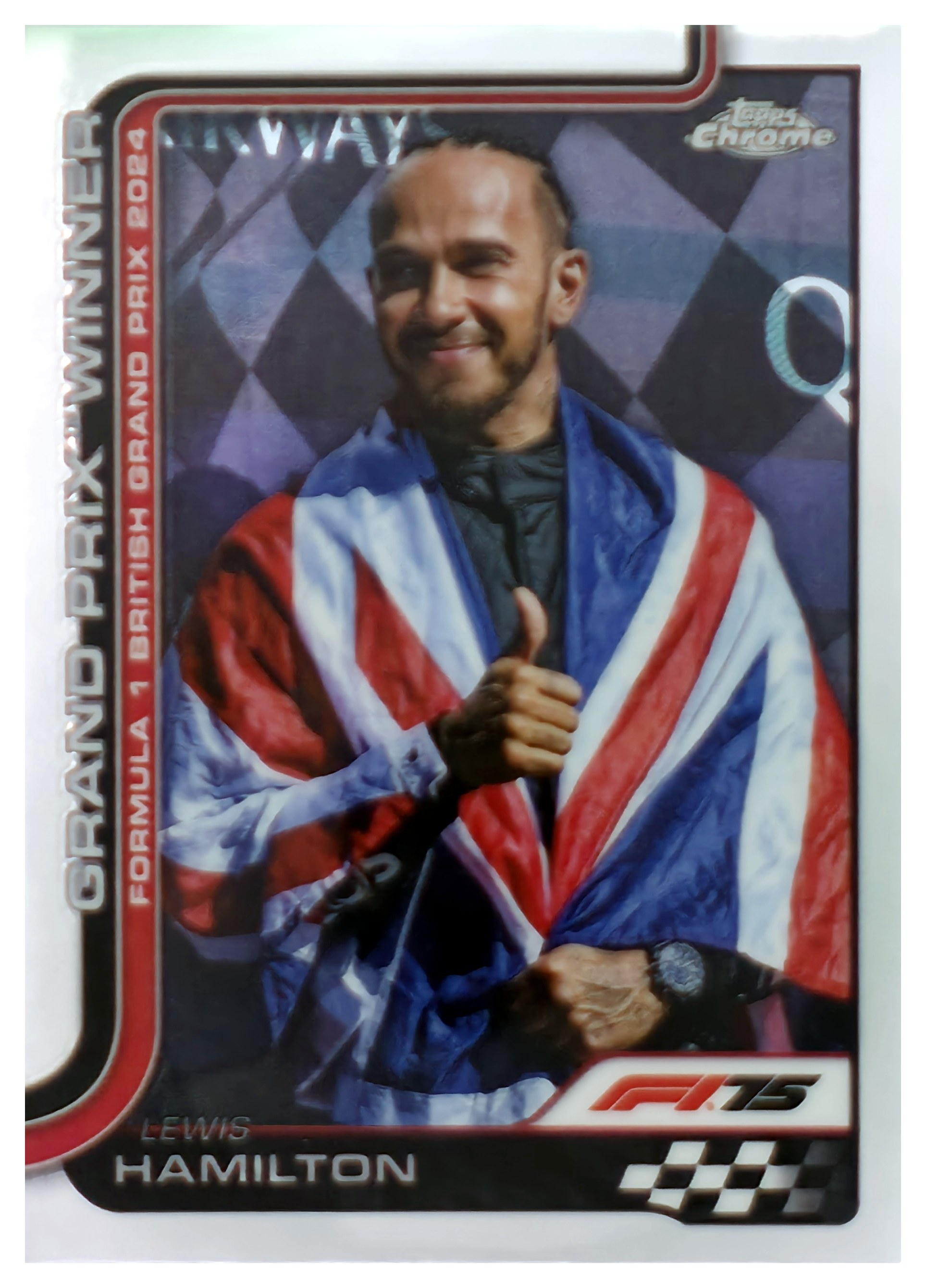 Lewis Hamilton - Topps Chrome Formula 1 Grand Prix Winner 2025, Nr. 104 (Art.-Nr. SG108992)