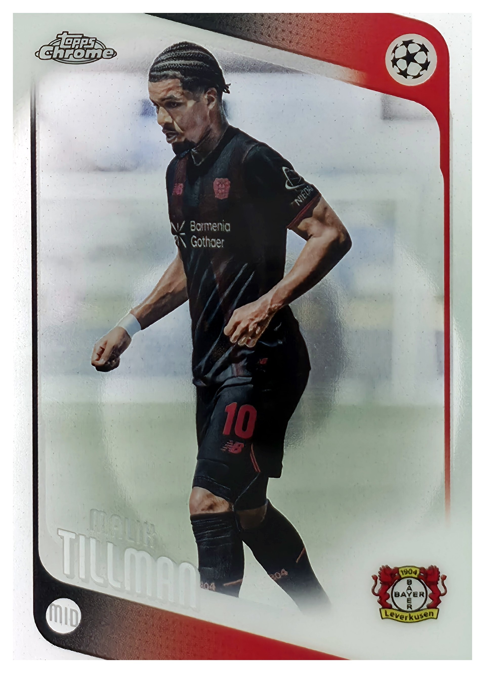 Malik Tillman - Topps Chrome UEFA Club Competitions Base Set 2025-26, Nr. 24 (Art.-Nr. SG108112)