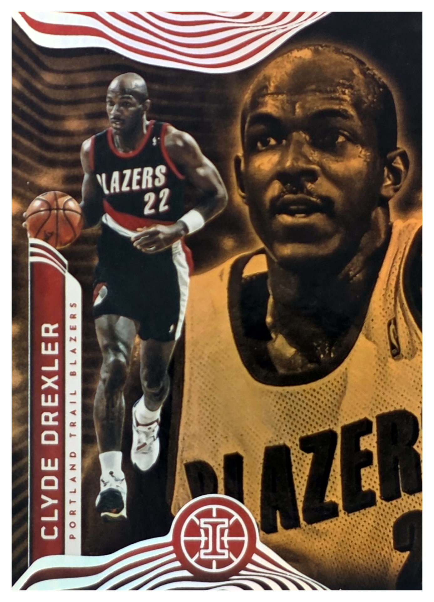 Clyde Drexler - Panini Illusions Base Set 2021-22, Nr. 145 – Trophy Collection Bronze (Art.-Nr. SG104244)