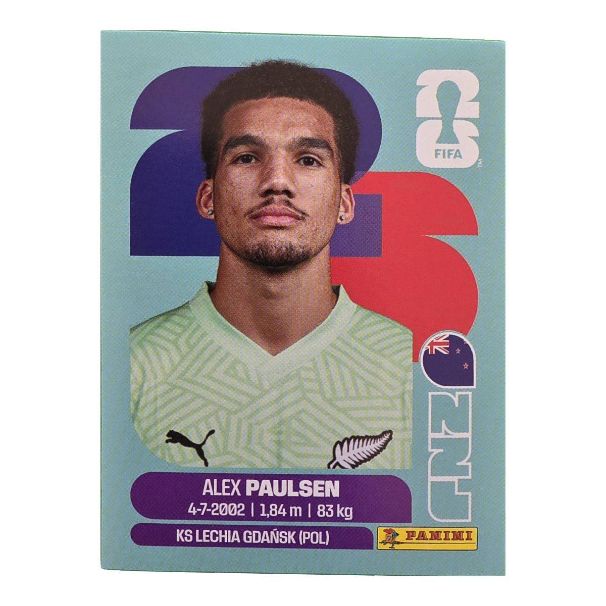 Alex Paulsen - Neuseeland, FIFA WM 2026, Nr. NZL3