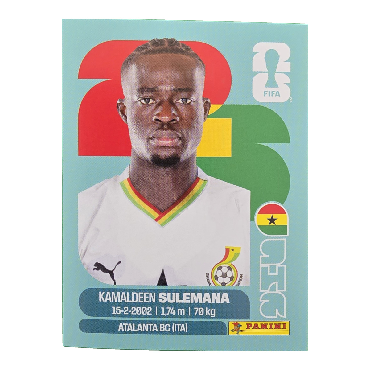 Kamaldeen Sulemana - Ghana, FIFA WM 2026, Nr. GHA12