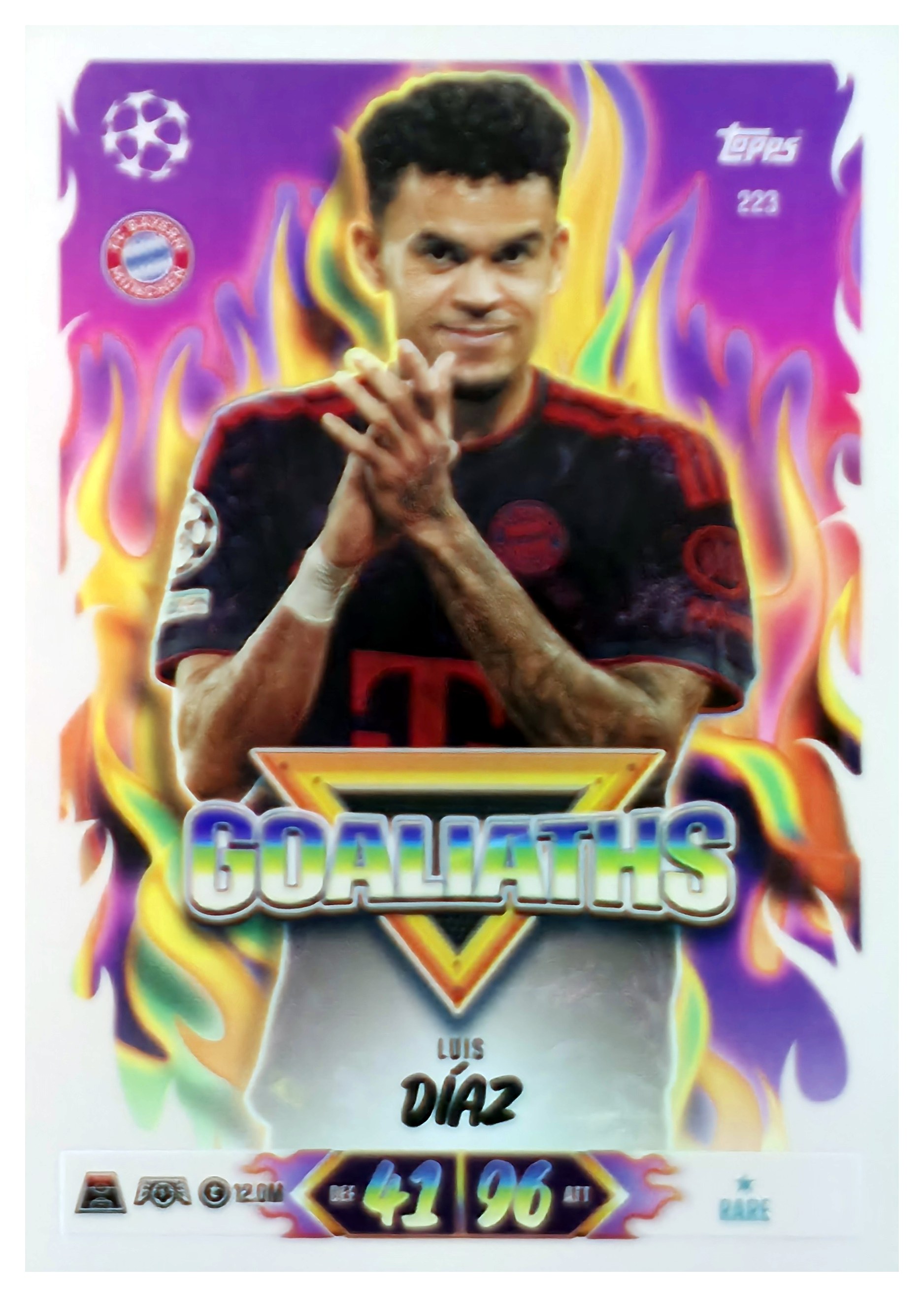 Luis Díaz - Topps Match Attax UEFA Club Competitions Goaliaths 2026-27, Nr. 223 (Art.-Nr. SG107610)