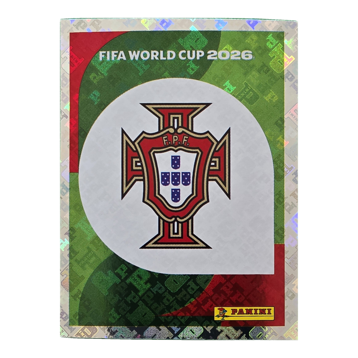 Emblem - Portugal, FIFA WM 2026, Nr. POR1 – Glitzer-Optik