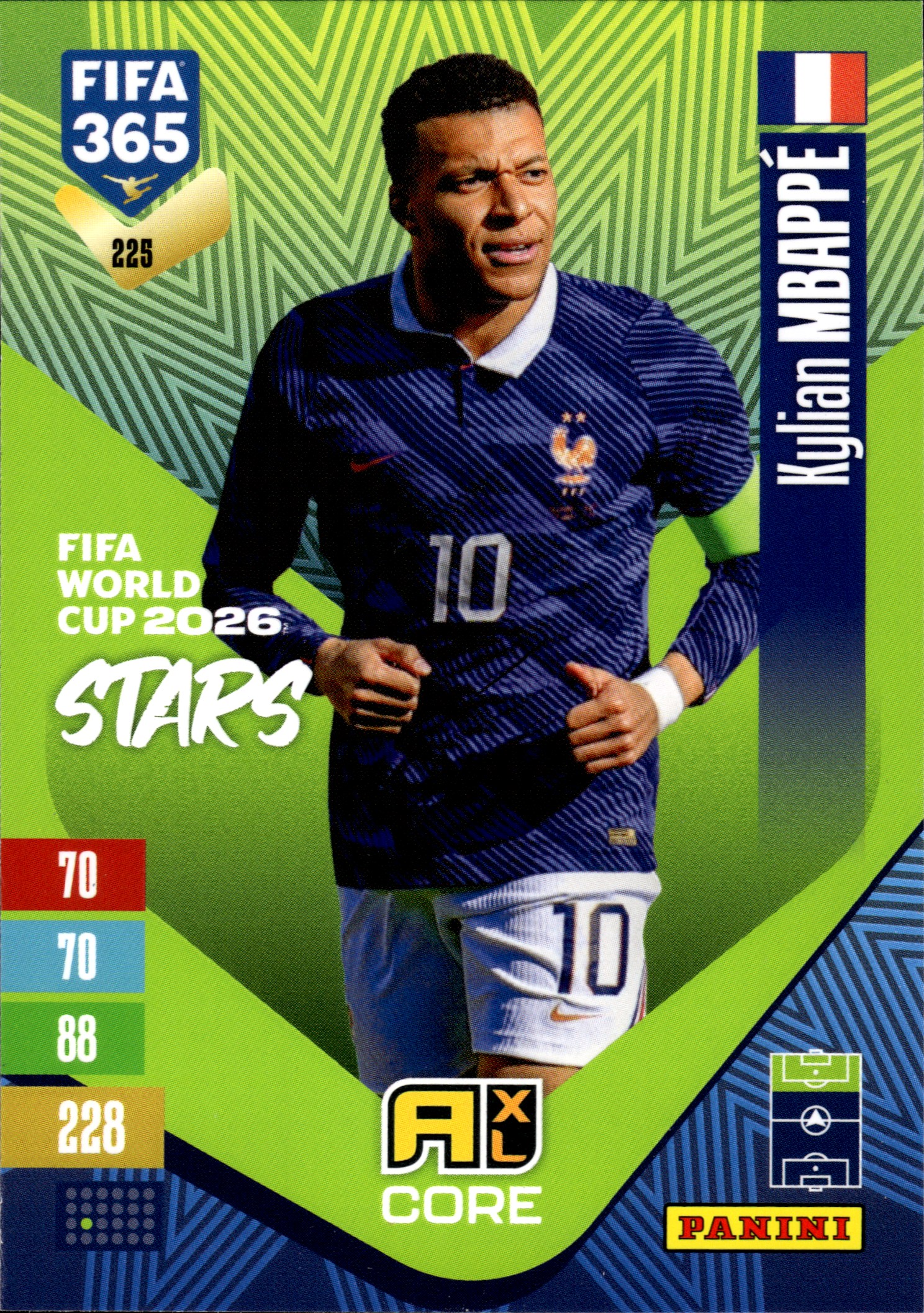 Kylian Mbappé - Panini Adrenalyn XL FIFA 365 FIFA World Cup 2026 Stars 2026-27, Nr. 225 (Art.-Nr. SG110305)