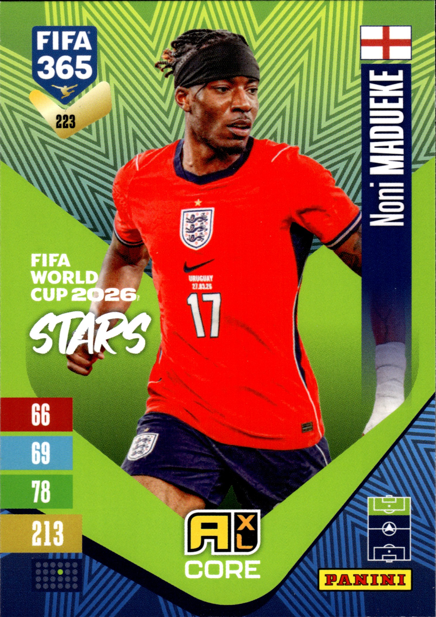 Noni Madueke - Panini Adrenalyn XL FIFA 365 FIFA World Cup 2026 Stars 2026-27, Nr. 223 (Art.-Nr. SG110307)