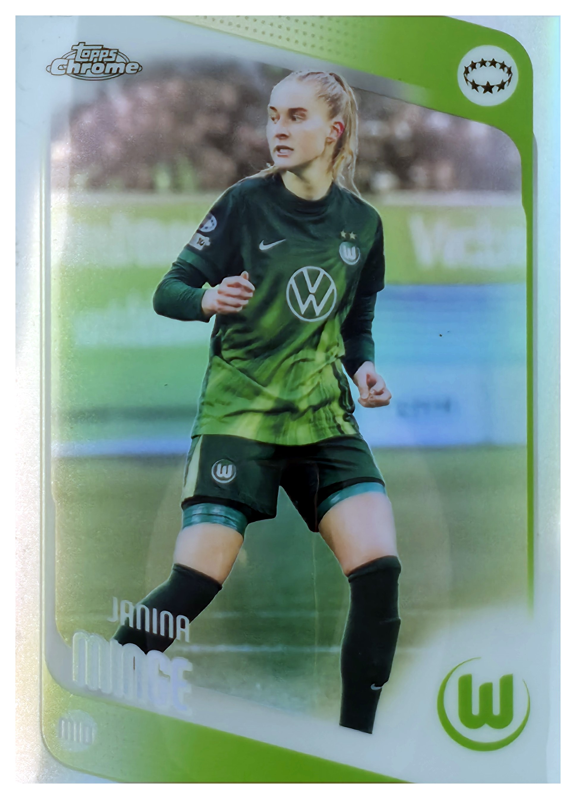 Janina Minge - Topps Chrome UEFA Women's Champions League Base Set 2025-26, Nr. 84 – Refractor (Art.-Nr. SG110925)