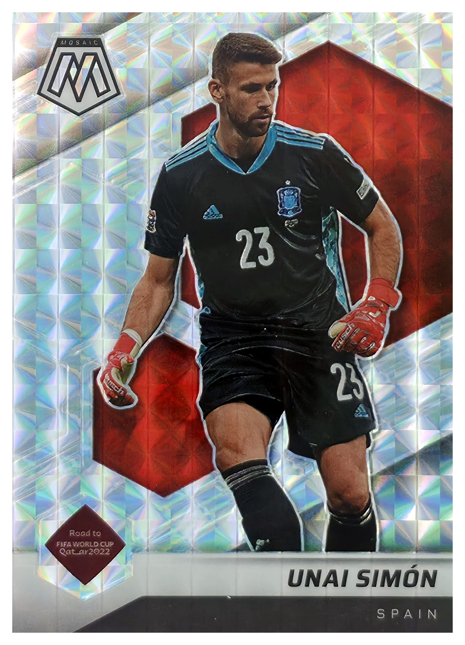 Unai Simón - Panini Mosaic FIFA Road to World Cup Base Set 2021-22, Nr. 126 – Mosaic (Art.-Nr. SG106025)