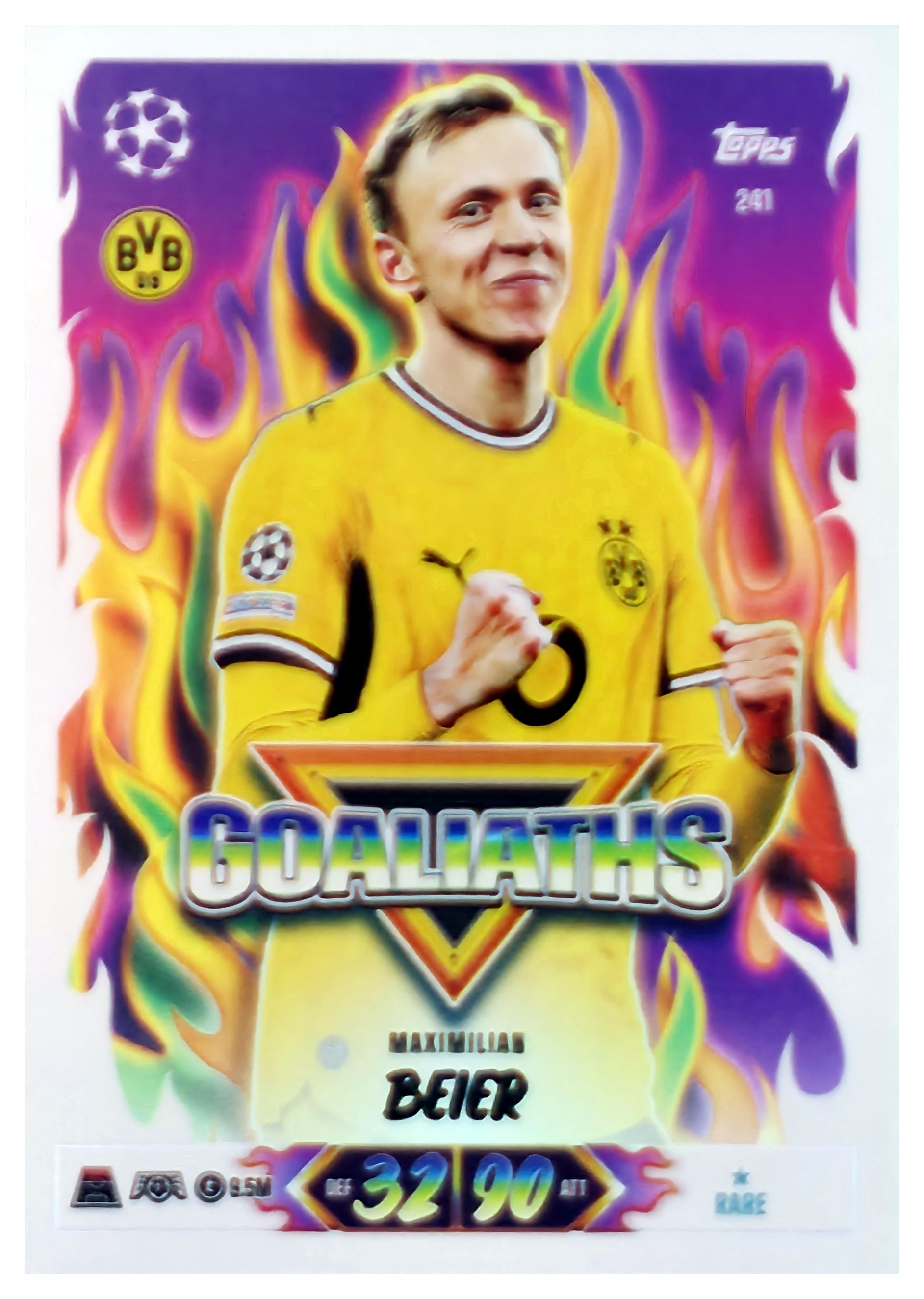 Maximilian Beier - Topps Match Attax UEFA Club Competitions Goaliaths 2026-27, Nr. 241 (Art.-Nr. SG107618)