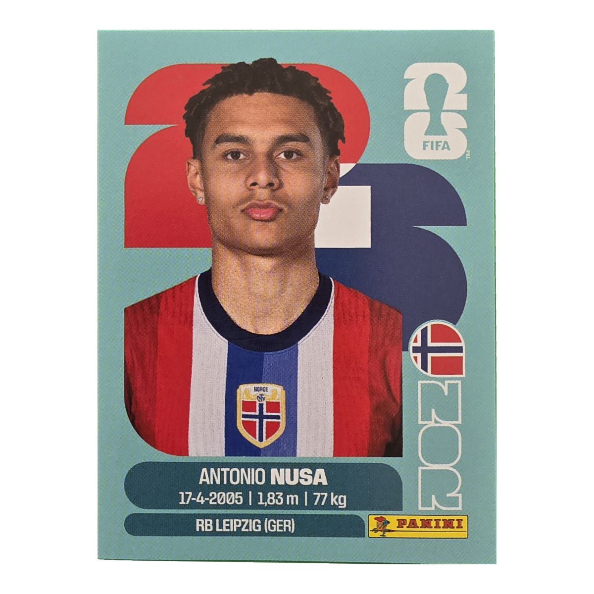 Antonio Nusa - Norwegen, FIFA WM 2026, Nr. NOR19