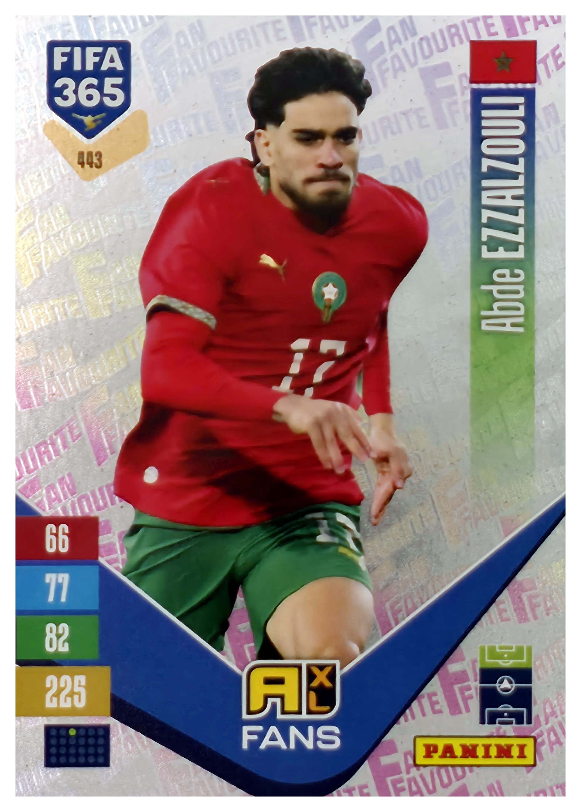 Abde Ezzalzouli - Panini Adrenalyn XL FIFA 365 Fan Favourites 2026-27, Nr. 443 – Insert (Art.-Nr. SG110522)