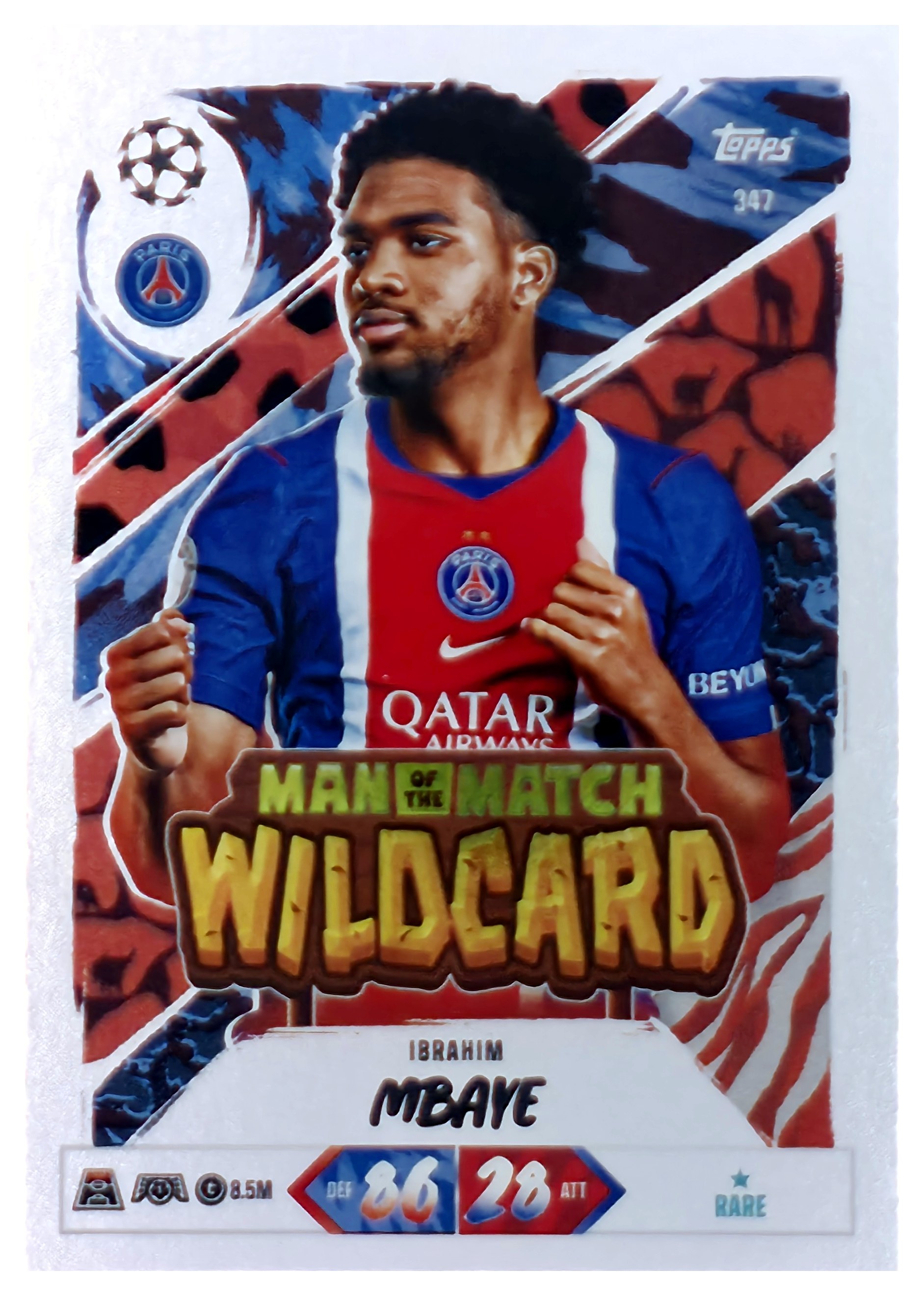 Ibrahim Mbaye - Topps Match Attax UEFA Club Competitions Man of the Match Wildcard 2026-27, Nr. 347 (Art.-Nr. SG107507)