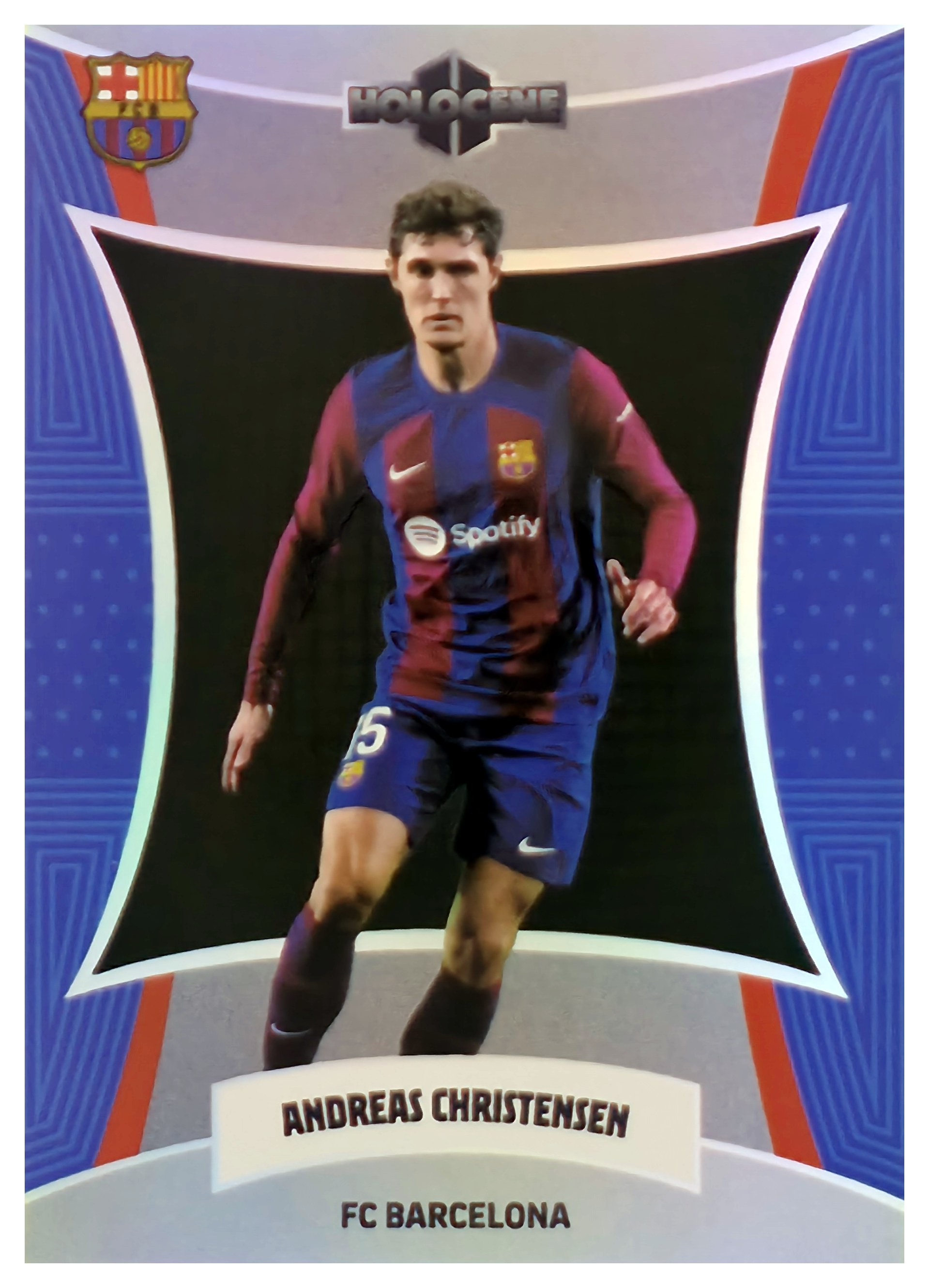 Andreas Christensen - DAKA FC Barcelona One Two Holocene 2023-24, Nr. NO-19 – Nummeriert, Silver (Art.-Nr. SG108736)