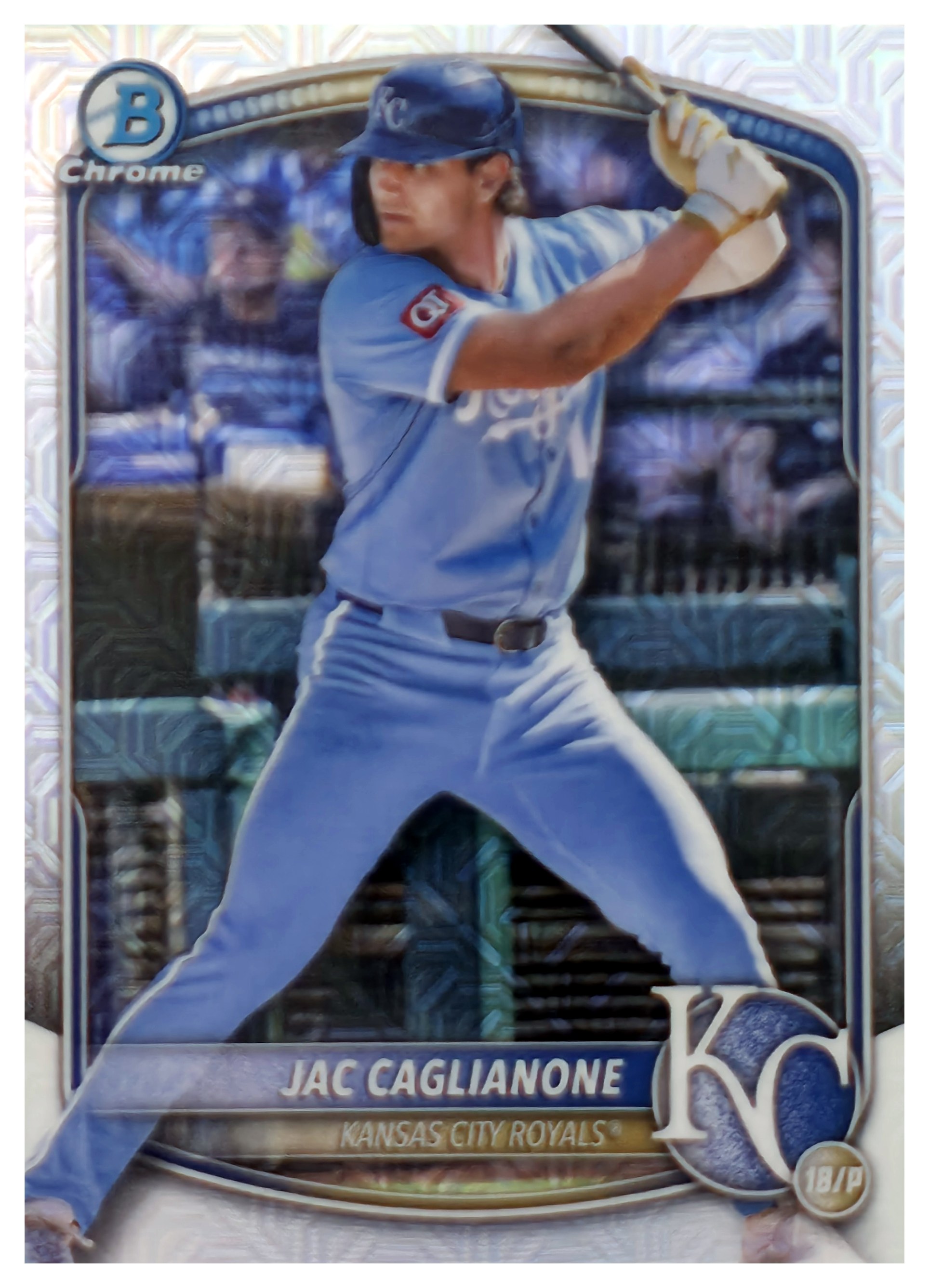 Jac Caglianone - Topps Bowman Chrome Prospects 2025, Nr. BCP-154 – Mojo Refractor (Art.-Nr. SG108972)