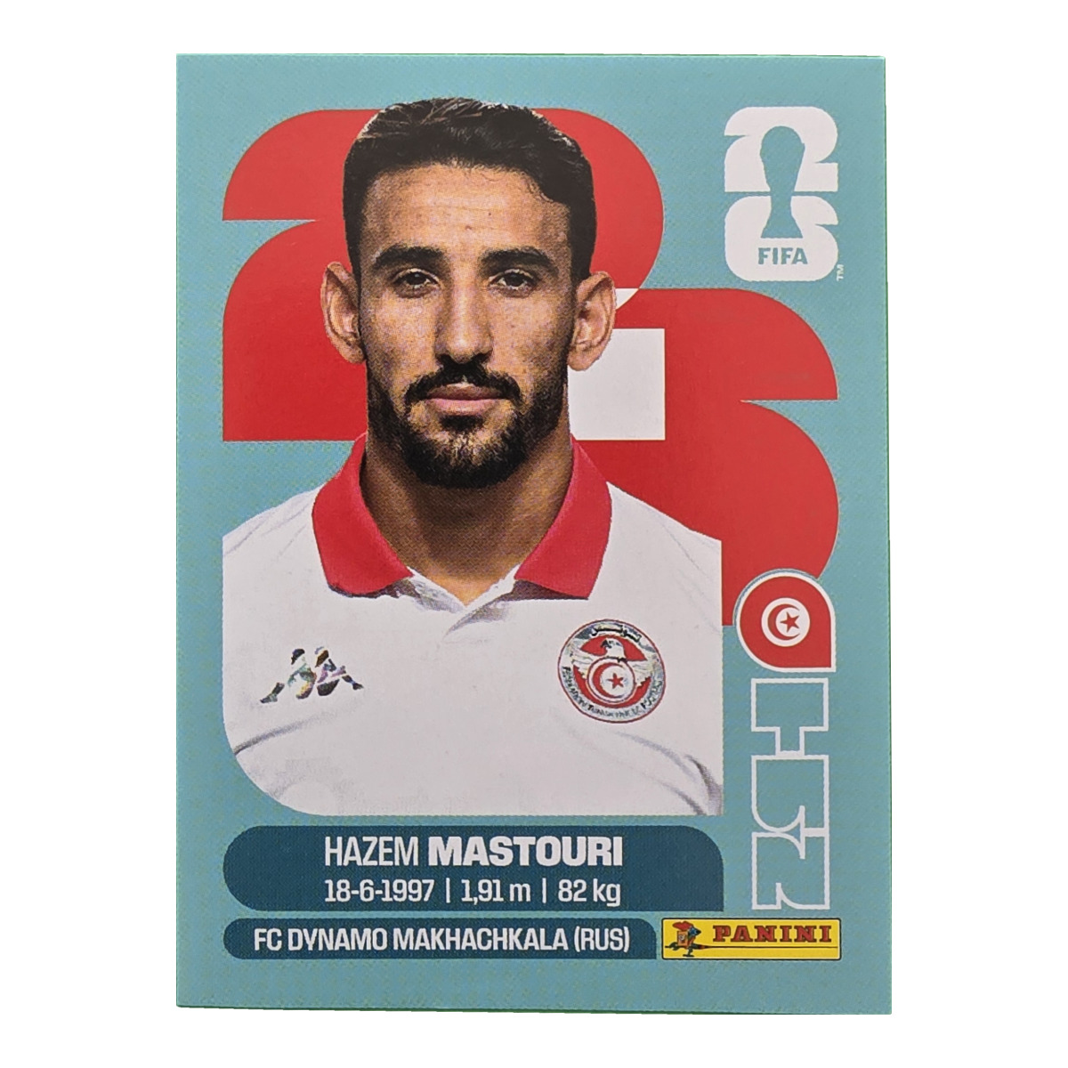 Hazem Mastouri - Tunesien, FIFA WM 2026, Nr. TUN17