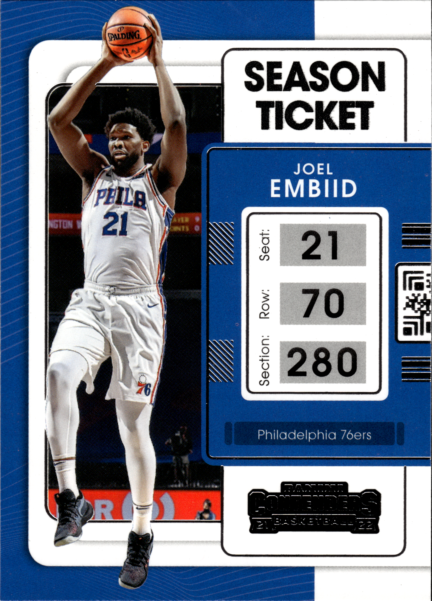 Joel Embiid - Panini Contenders Season Ticket 2021-22, Nr. 67 (Art.-Nr. SG103574)