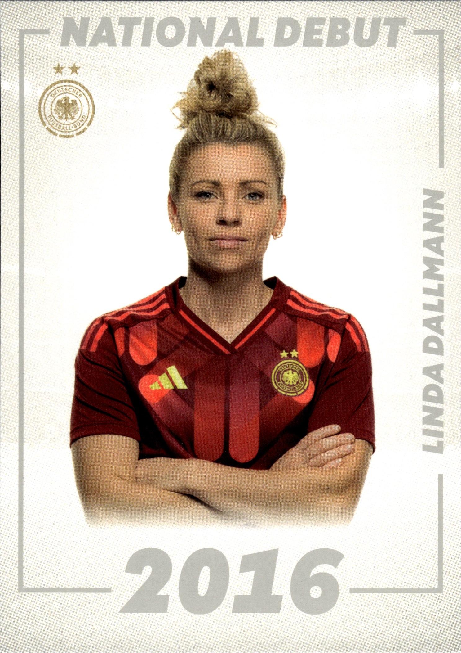 Linda Dallmann - Panini DFB-Frauen Team-Set National Debut 2025, Nr. DEB-06 – Insert (Art.-Nr. SG109826)