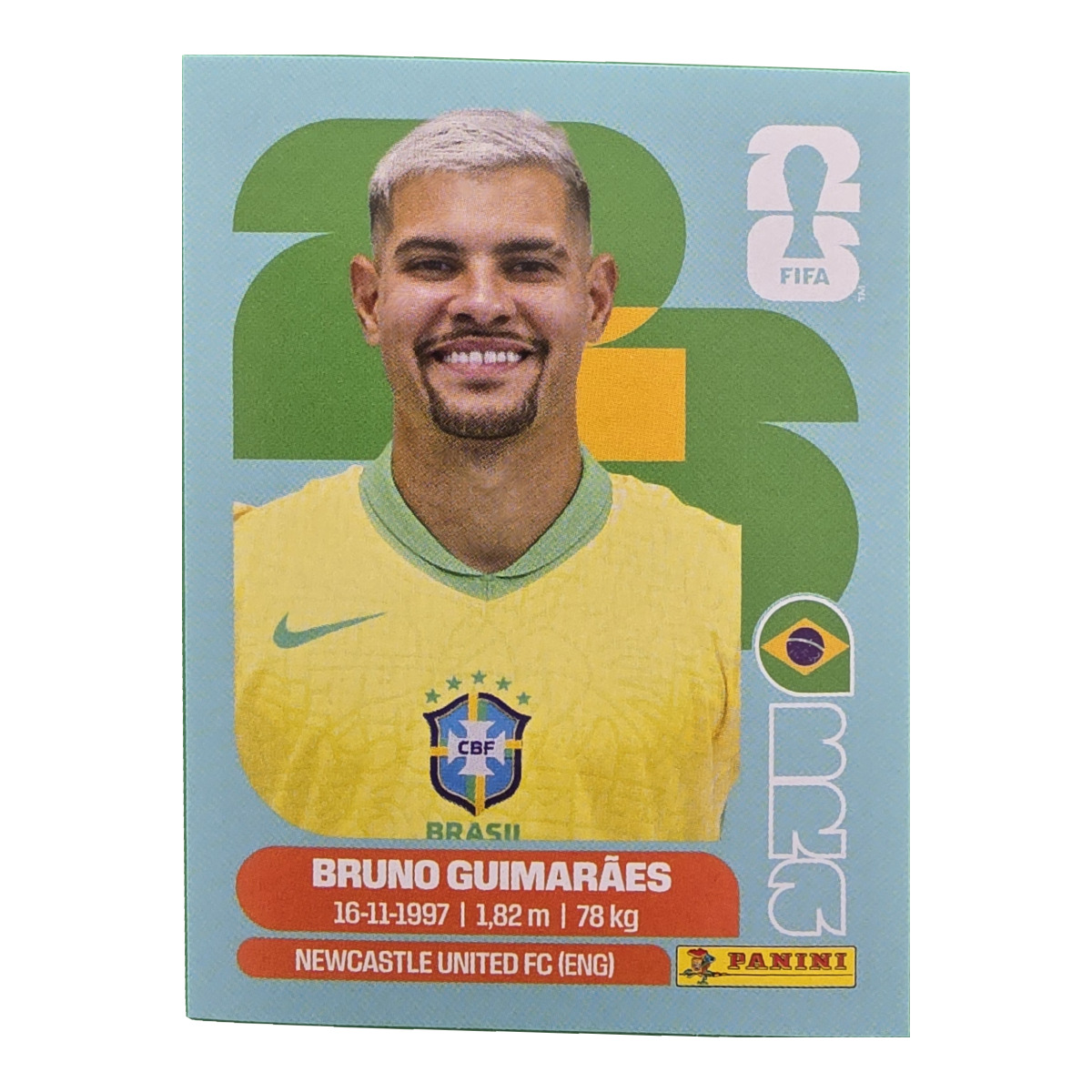 Bruno Guimarães - Brasilien, FIFA WM 2026, Nr. BRA11