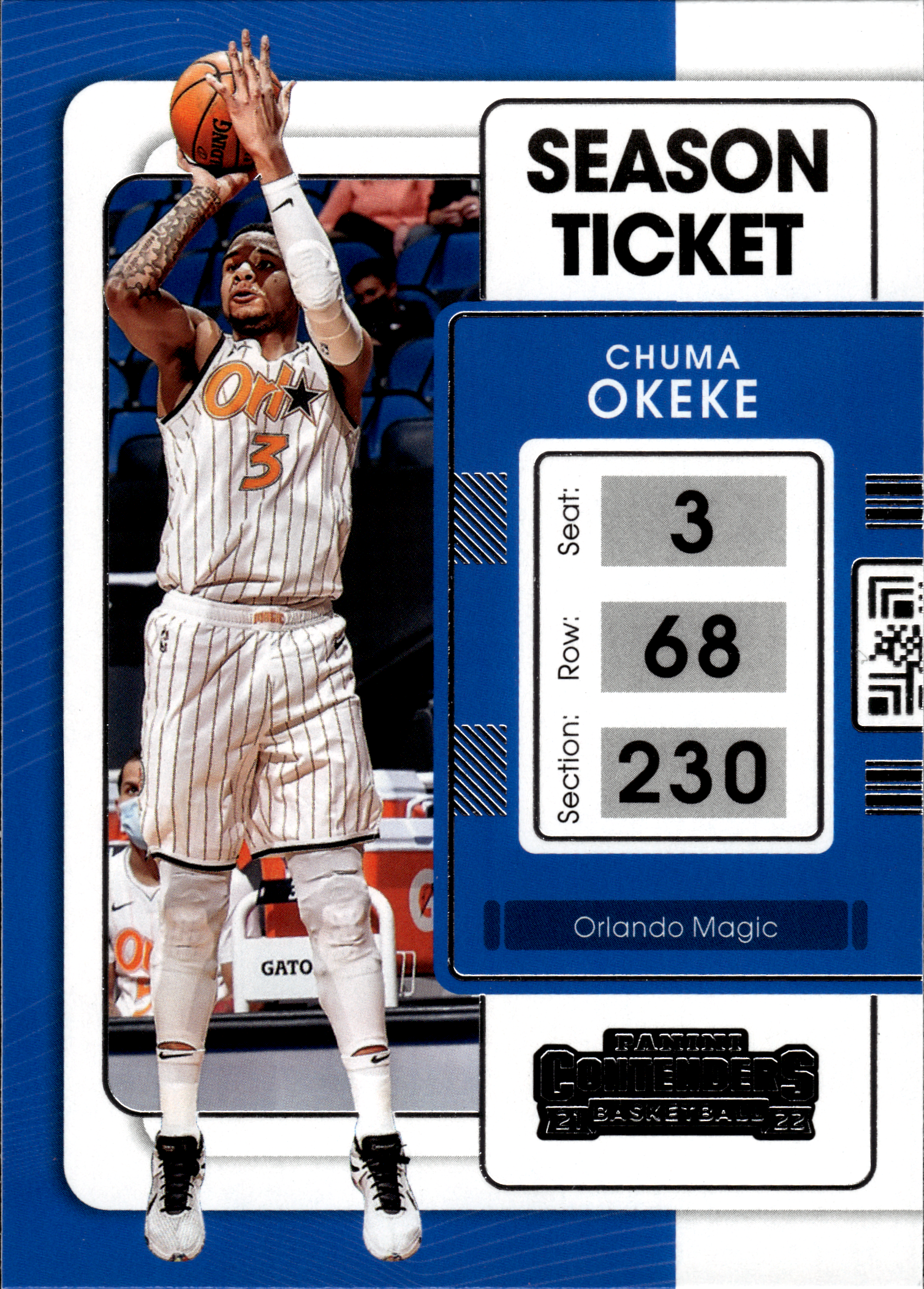 Chuma Okeke - Panini Contenders Season Ticket 2021-22, Nr. 37 (Art.-Nr. SG103720)