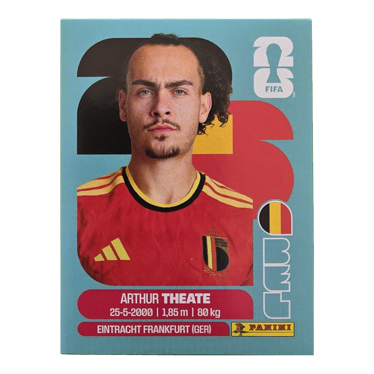 Arthur Theate - Belgien, FIFA WM 2026, Nr. BEL3