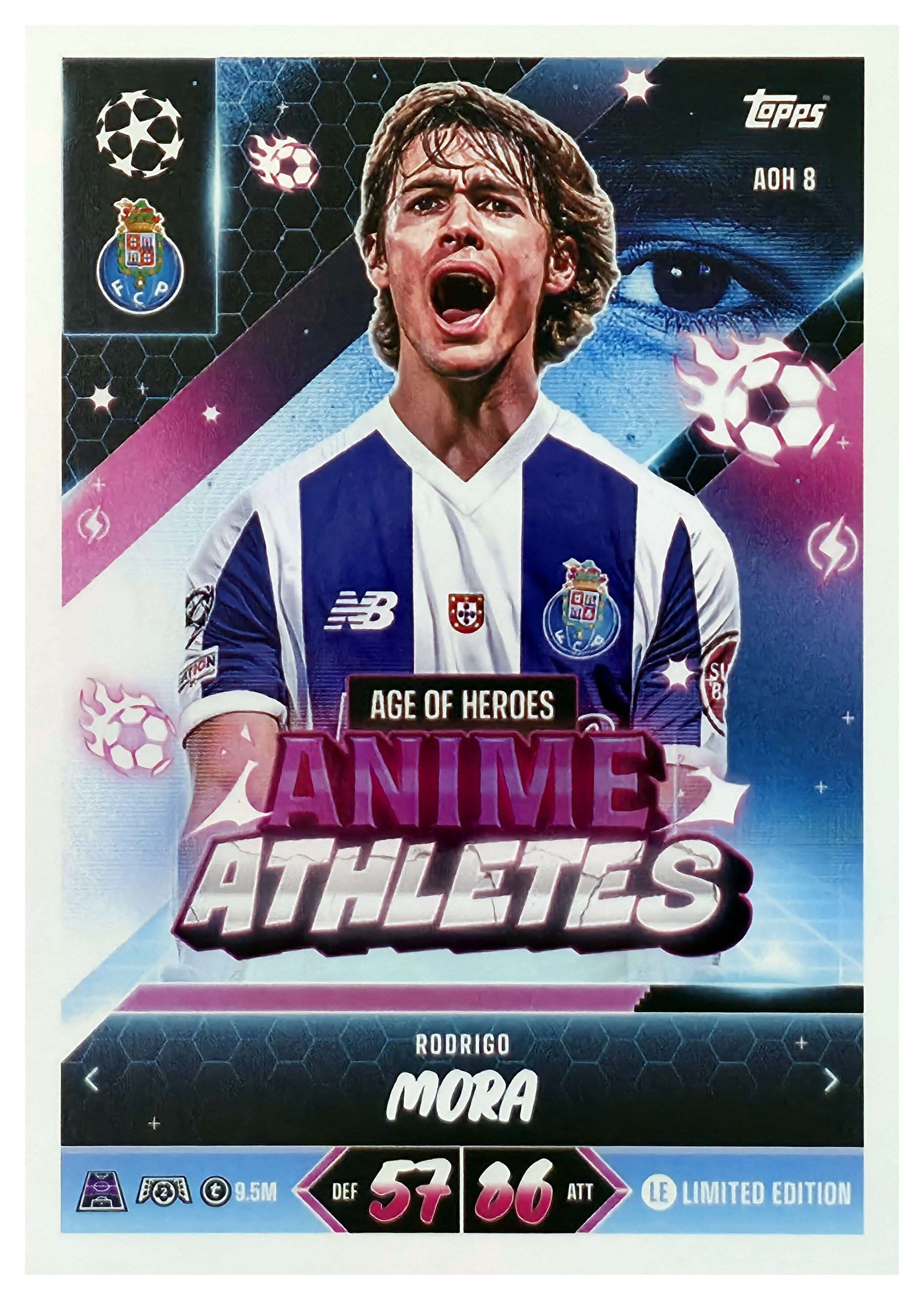 Rodrigo Mora - Topps Match Attax UEFA Club Competitions Anime Athletes 2026-27, Nr. AOH 8 (Art.-Nr. SG107436)