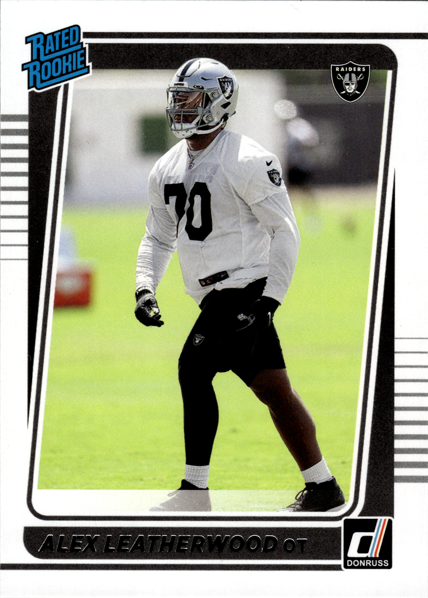 Alex Leatherwood - Panini Donruss Base Set 2021, Nr. 335 – Rookie Card (Art.-Nr. SG103958)