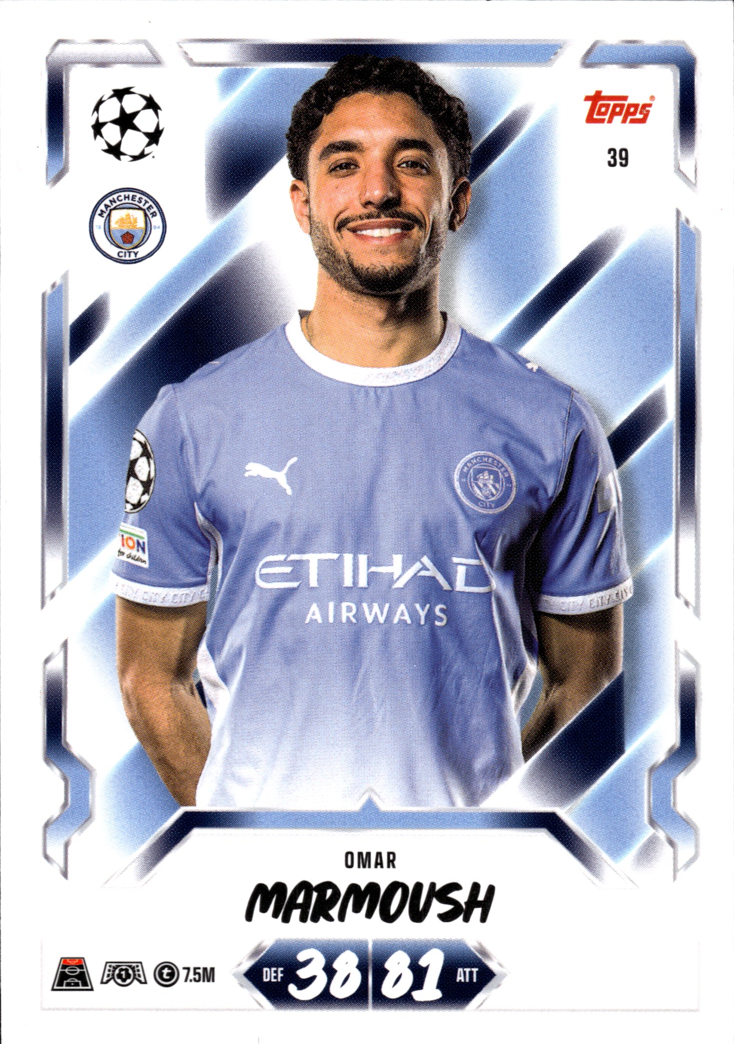 Omar Marmoush - Topps Match Attax UEFA Club Competitions Base Set 2026-27, Nr. 39 (Art.-Nr. SG107184)