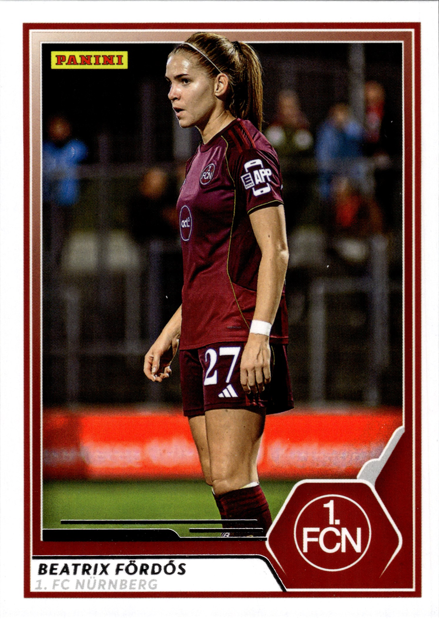 Beatrix Fördős - Panini Frauen-Bundesliga TC Collection Base Set 2025-26, Nr. 89 (Art.-Nr. SG109795)