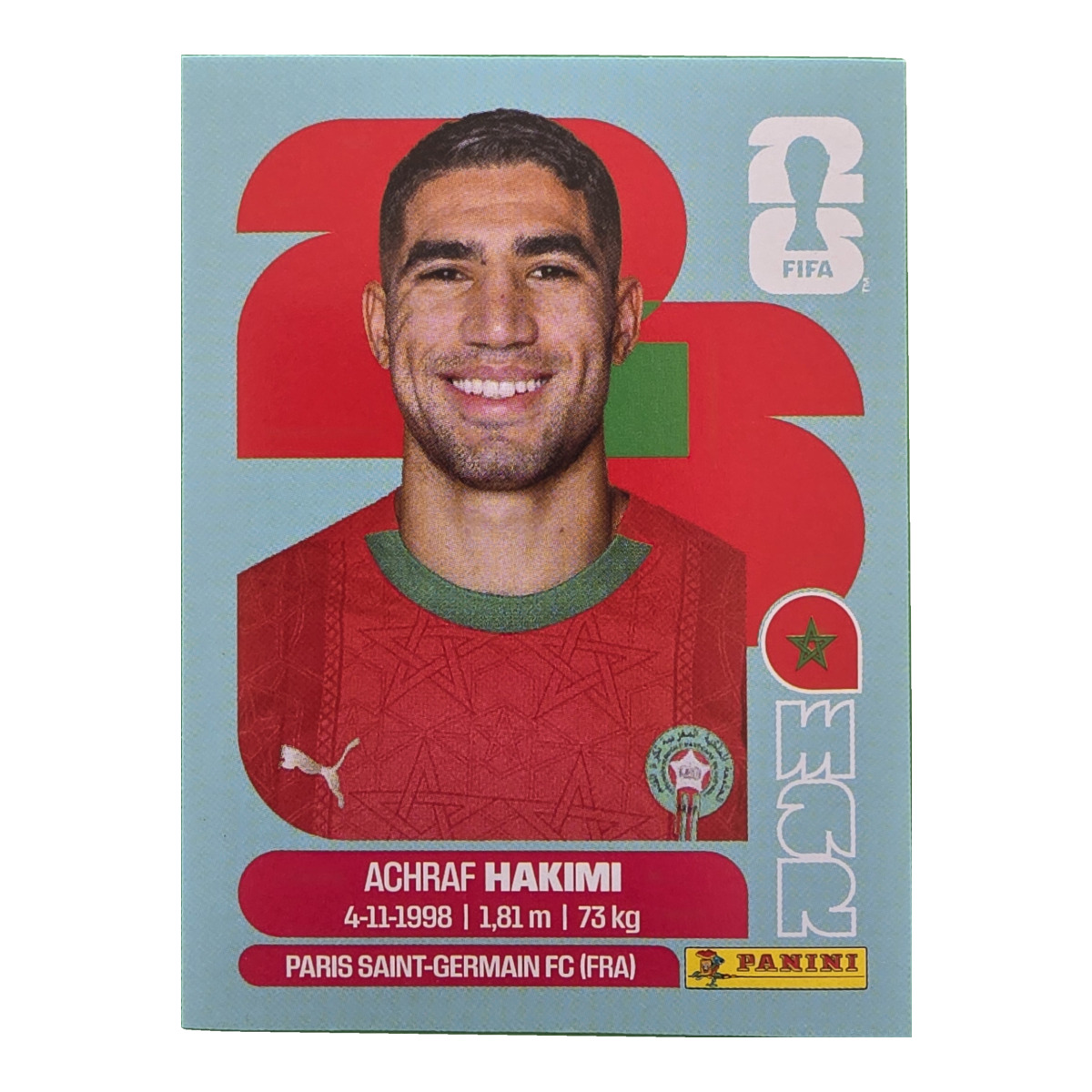 Achraf Hakimi - Marokko, FIFA WM 2026, Nr. MAR4