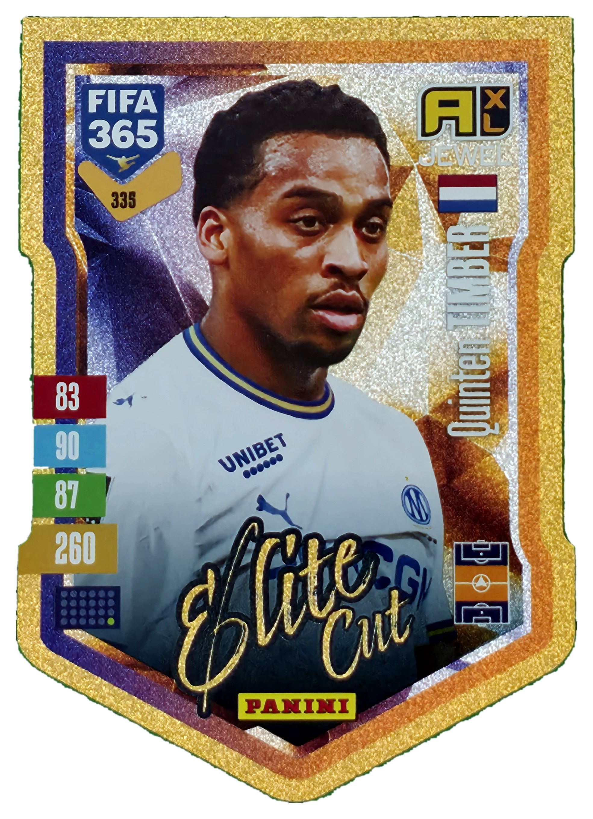 Quinten Timber - Panini Adrenalyn XL FIFA 365 Elite Cut 2026-27, Nr. 335 – Insert (Art.-Nr. SG110426)