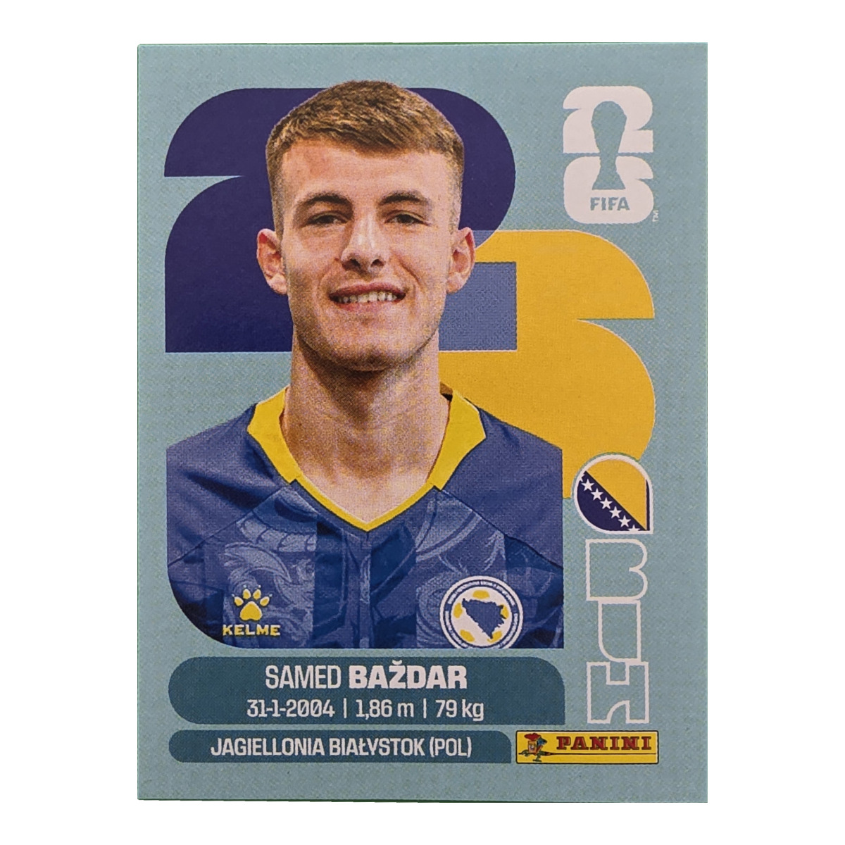 Samed Bazdar - Bosnien und Herzegowina, FIFA WM 2026, Nr. BIH19