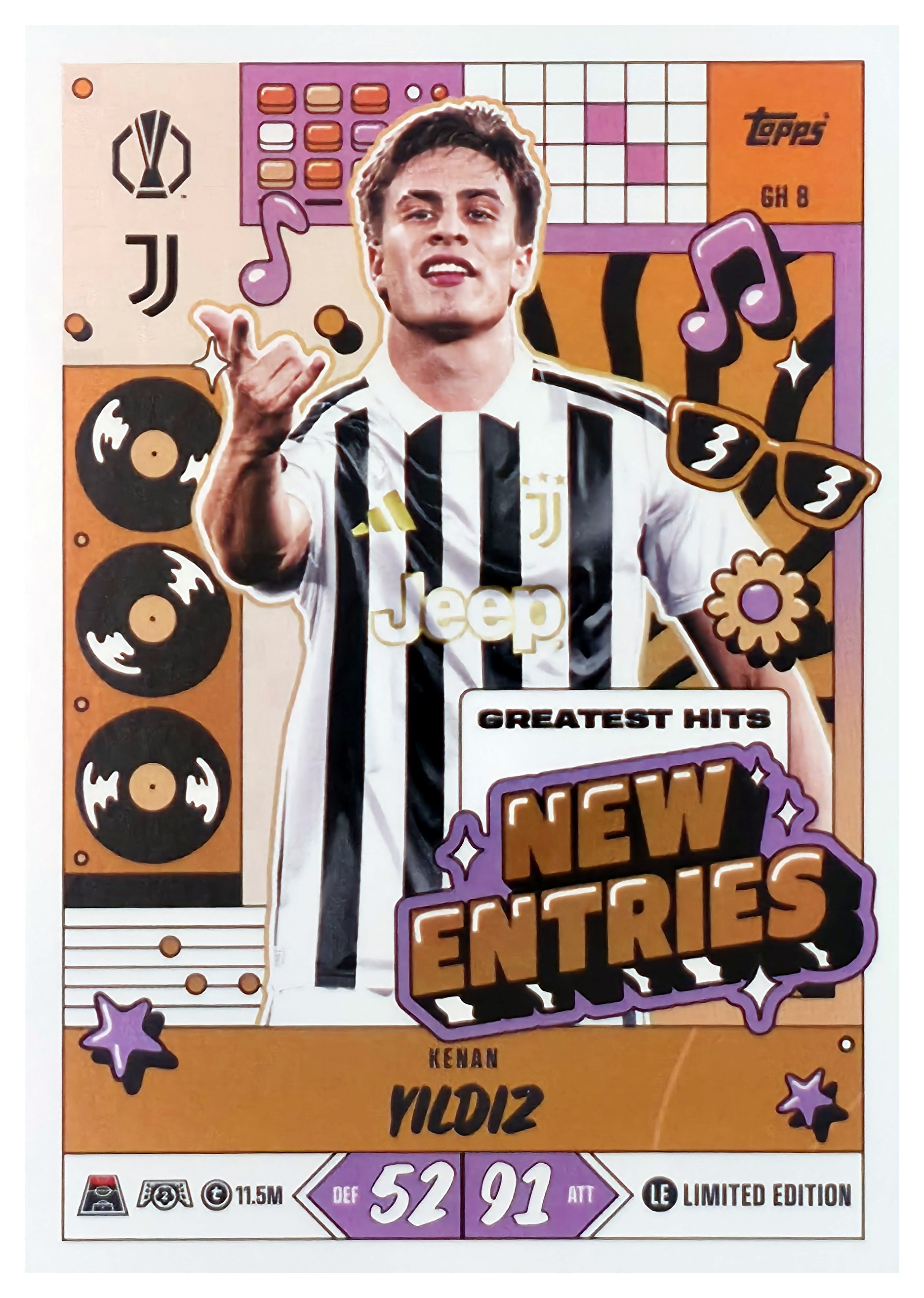 Kenan Yıldız - Topps Match Attax UEFA Club Competitions New Entries 2026-27, Nr. GH 8 (Art.-Nr. SG107447)