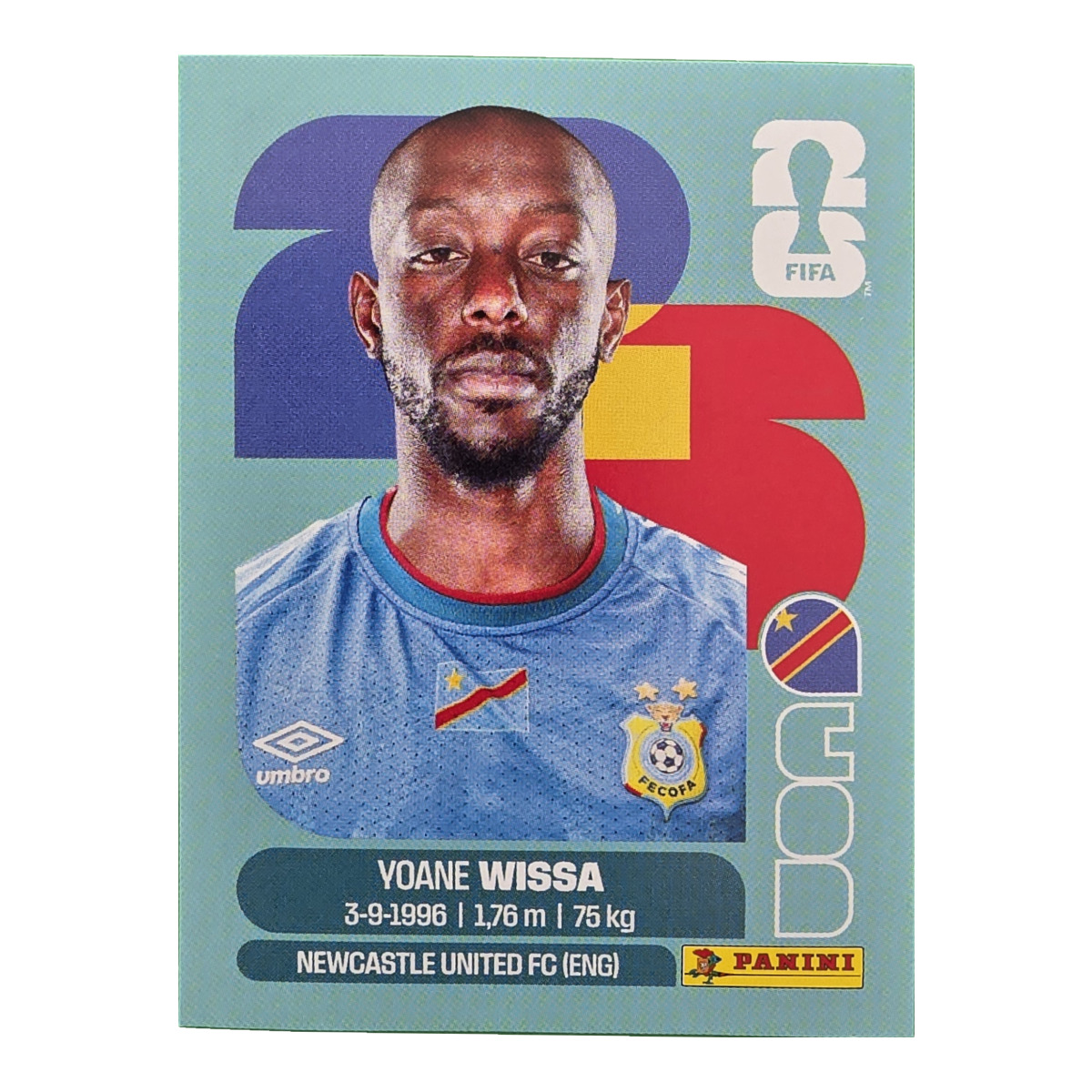 Yoane Wissa - Kongo DR, FIFA WM 2026, Nr. COD16
