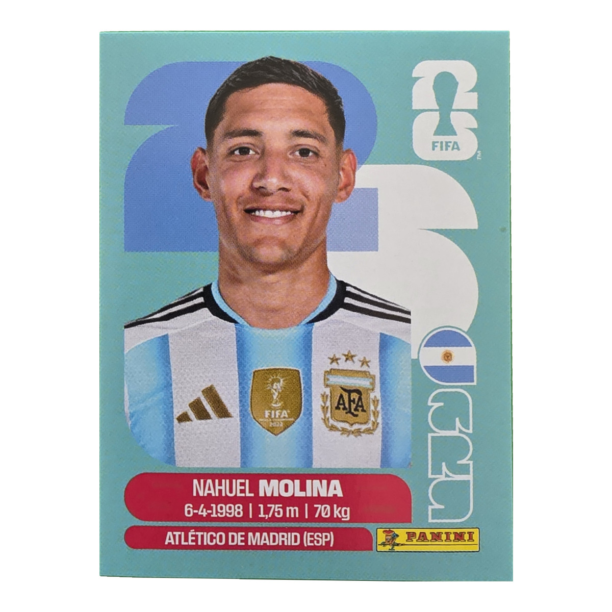 Nahuel Molina - Argentinien, FIFA WM 2026, Nr. ARG3