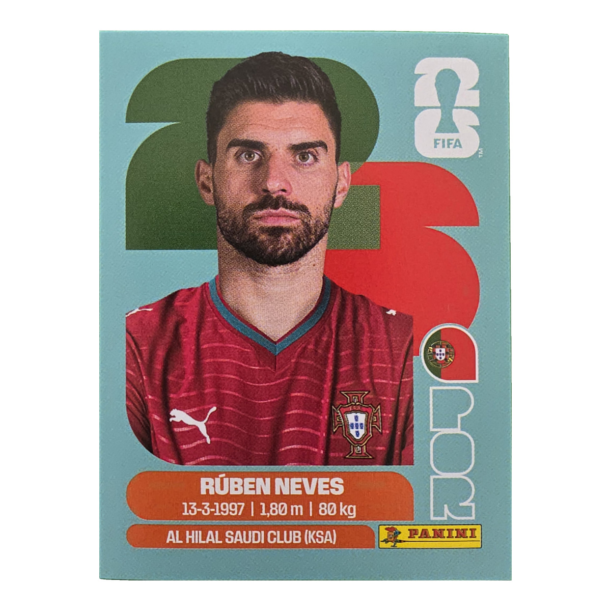 Ruben Neves - Portugal, FIFA WM 2026, Nr. POR11