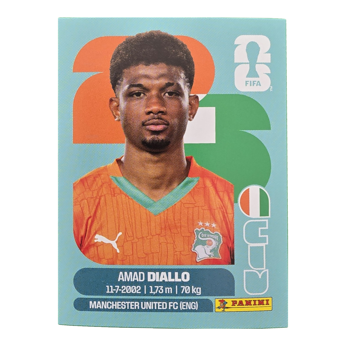 Amad Diallo - Elfenbeinküste, FIFA WM 2026, Nr. CIV15